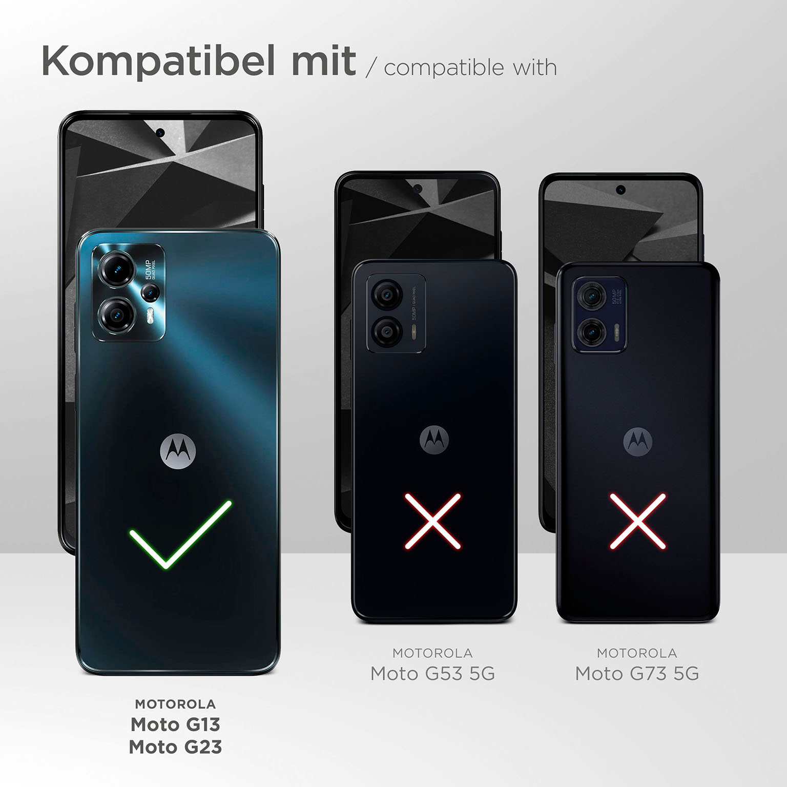 moex FlexProtect Klar für Motorola Moto G23 – Schutzfolie für unsichtbaren Displayschutz, Ultra klar