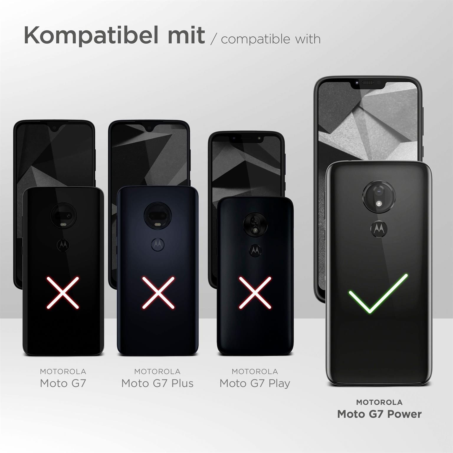 moex Snap Bag für Motorola Moto G7 Power – Handy Gürteltasche aus PU Leder, Quertasche mit Gürtel Clip
