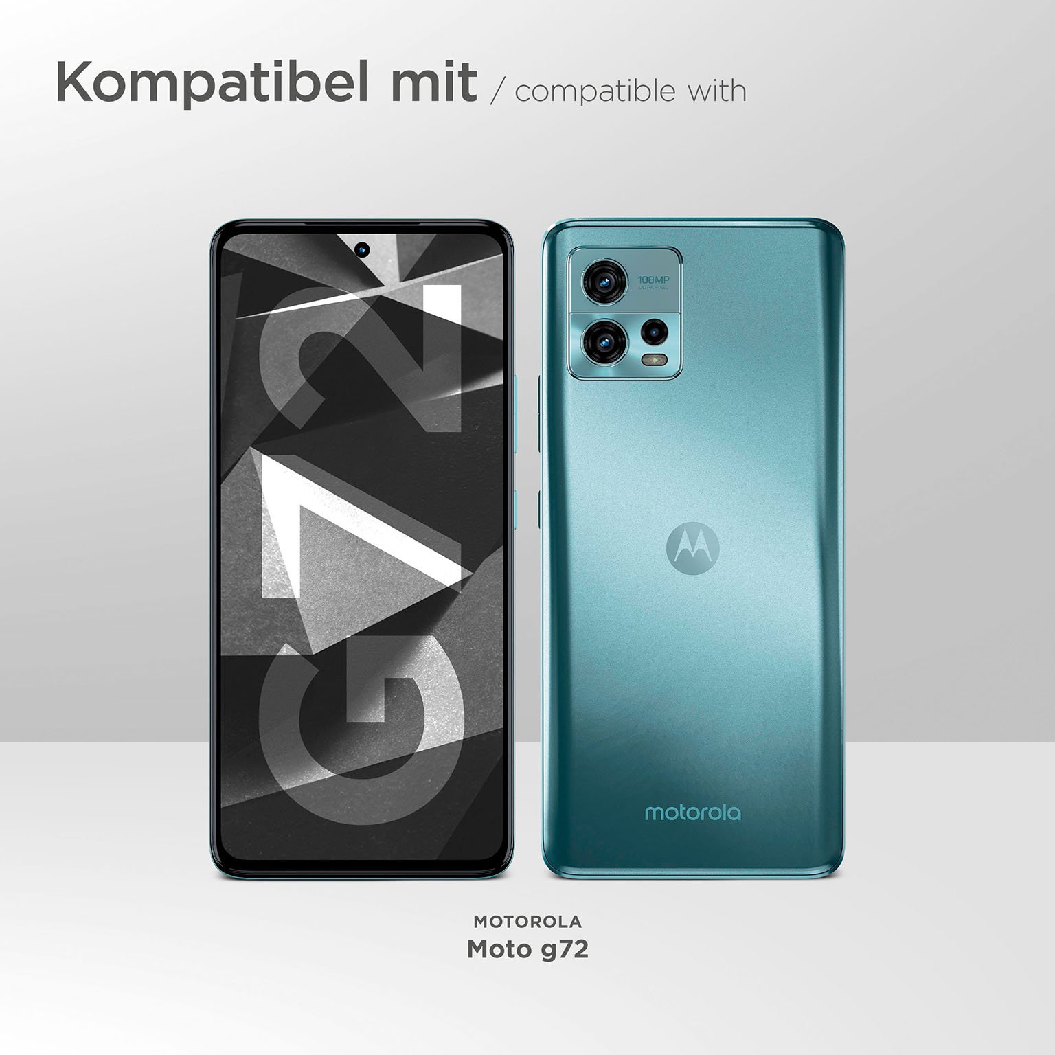 moex Aero Case für Motorola Moto G72 – Durchsichtige Hülle aus Silikon, Ultra Slim Handyhülle