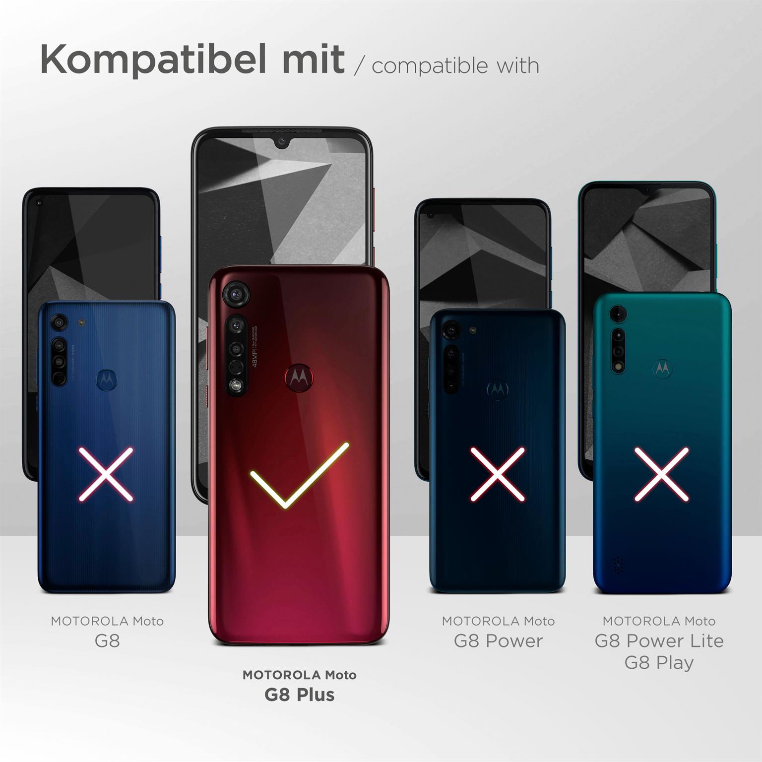 moex Mesh Case für Motorola Moto G8 Plus – Handy Gürteltasche aus Nylon, Quertasche mit Gürtelclip