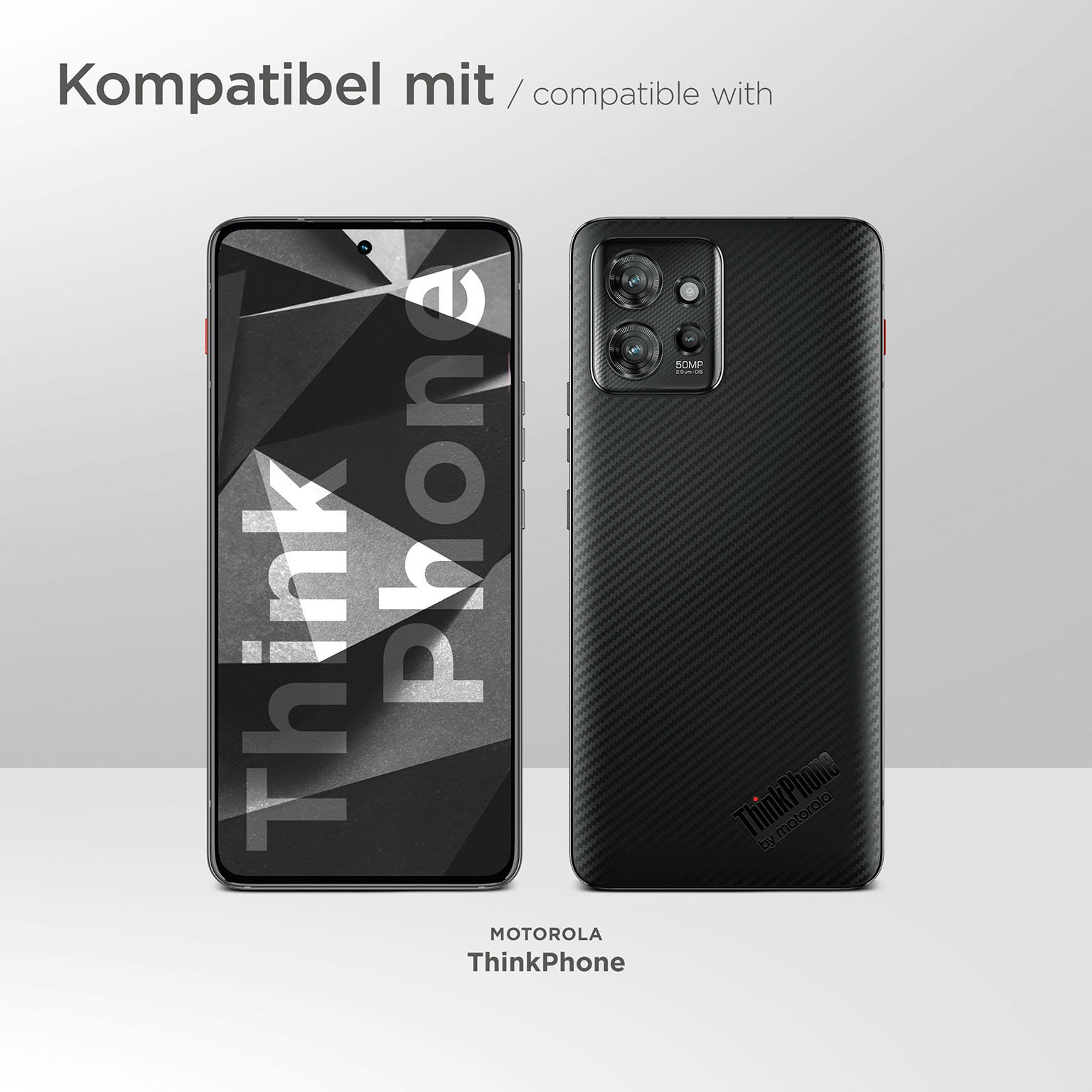 moex ShockProtect Klar für Motorola ThinkPhone – Panzerglas für kratzfesten Displayschutz, Ultra klar