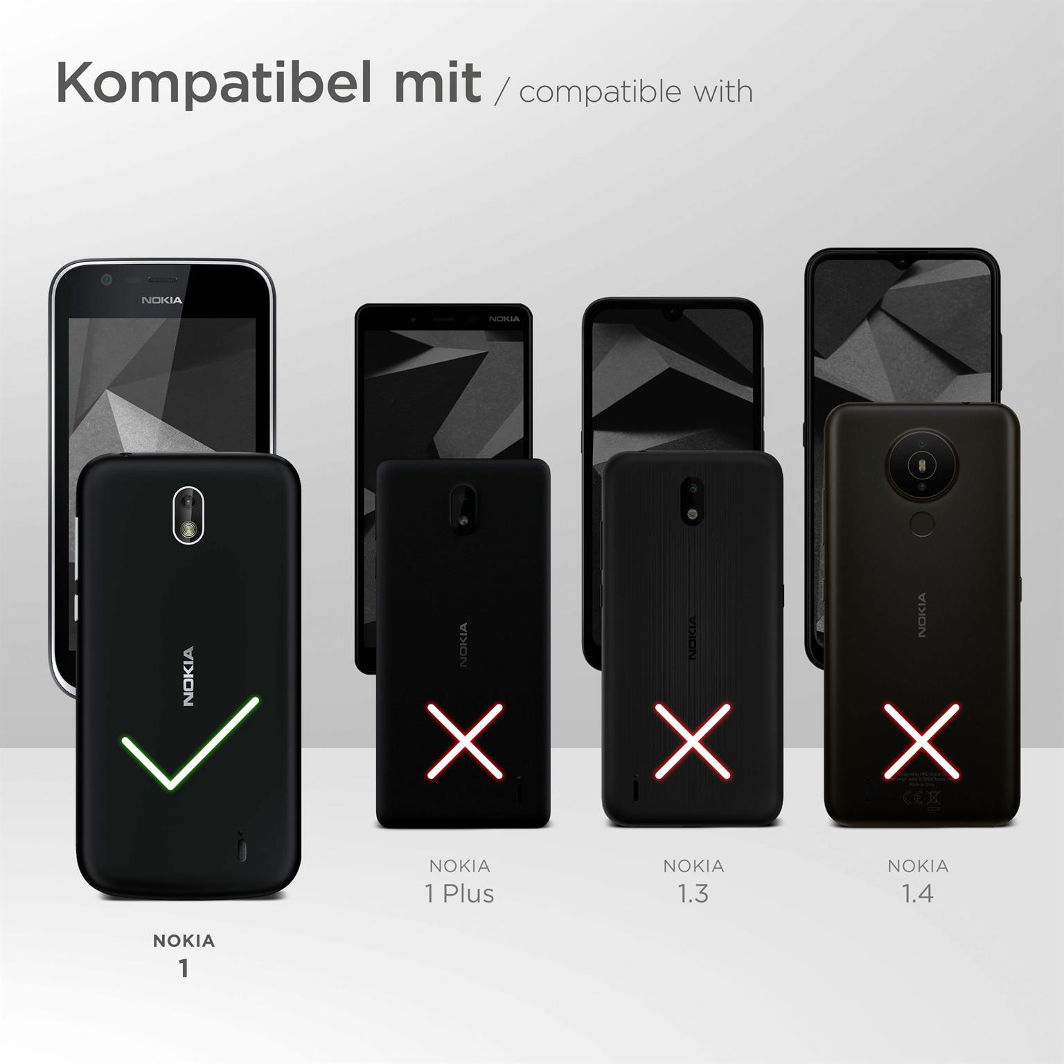 moex FlexProtect Matt für Nokia 1 – Anti Reflex Schutzfolie für besten Displayschutz, Matt