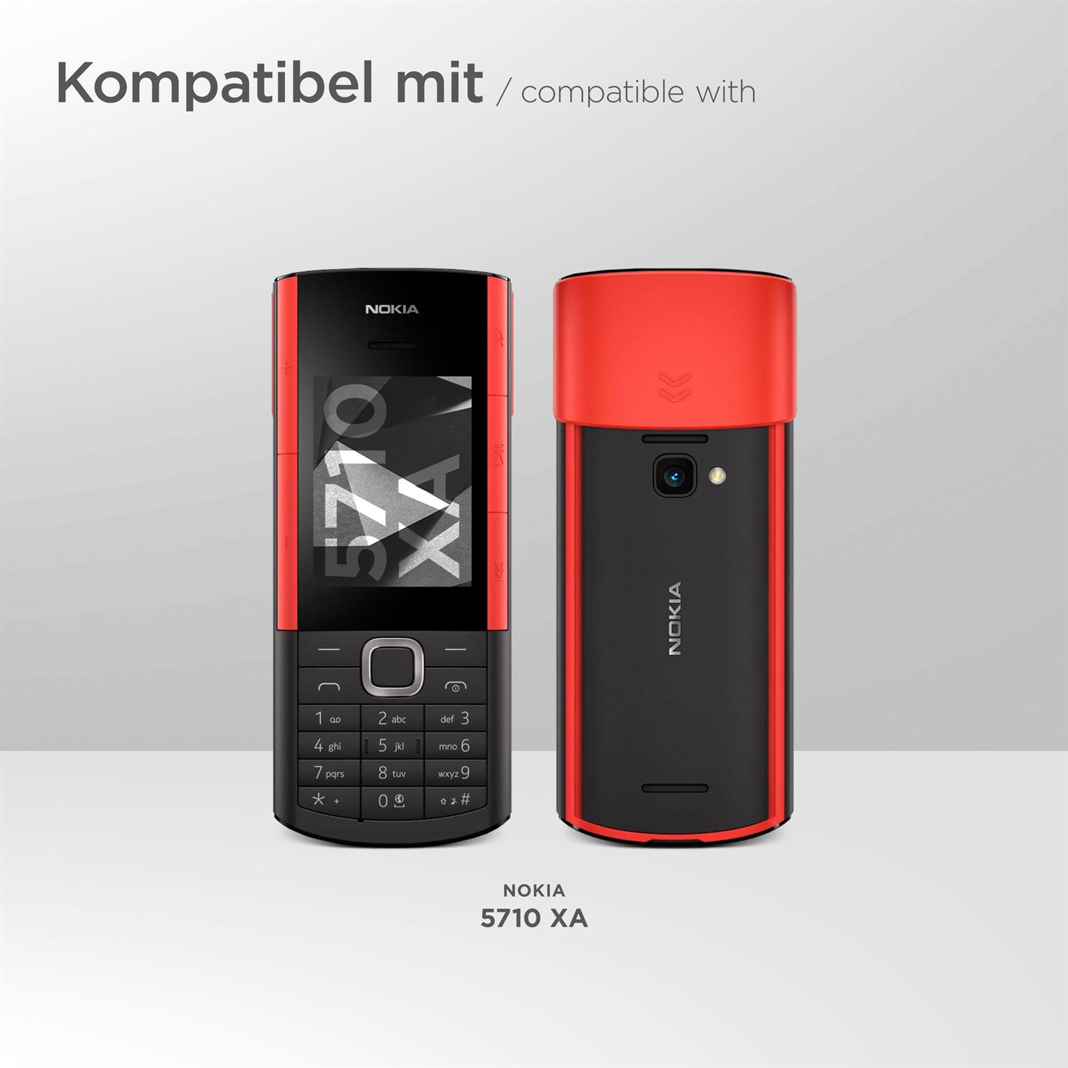 moex Dex Case für Nokia 5710 XA – Handytasche mit abnehmbarem Schultergurt und Gürtelschlaufe