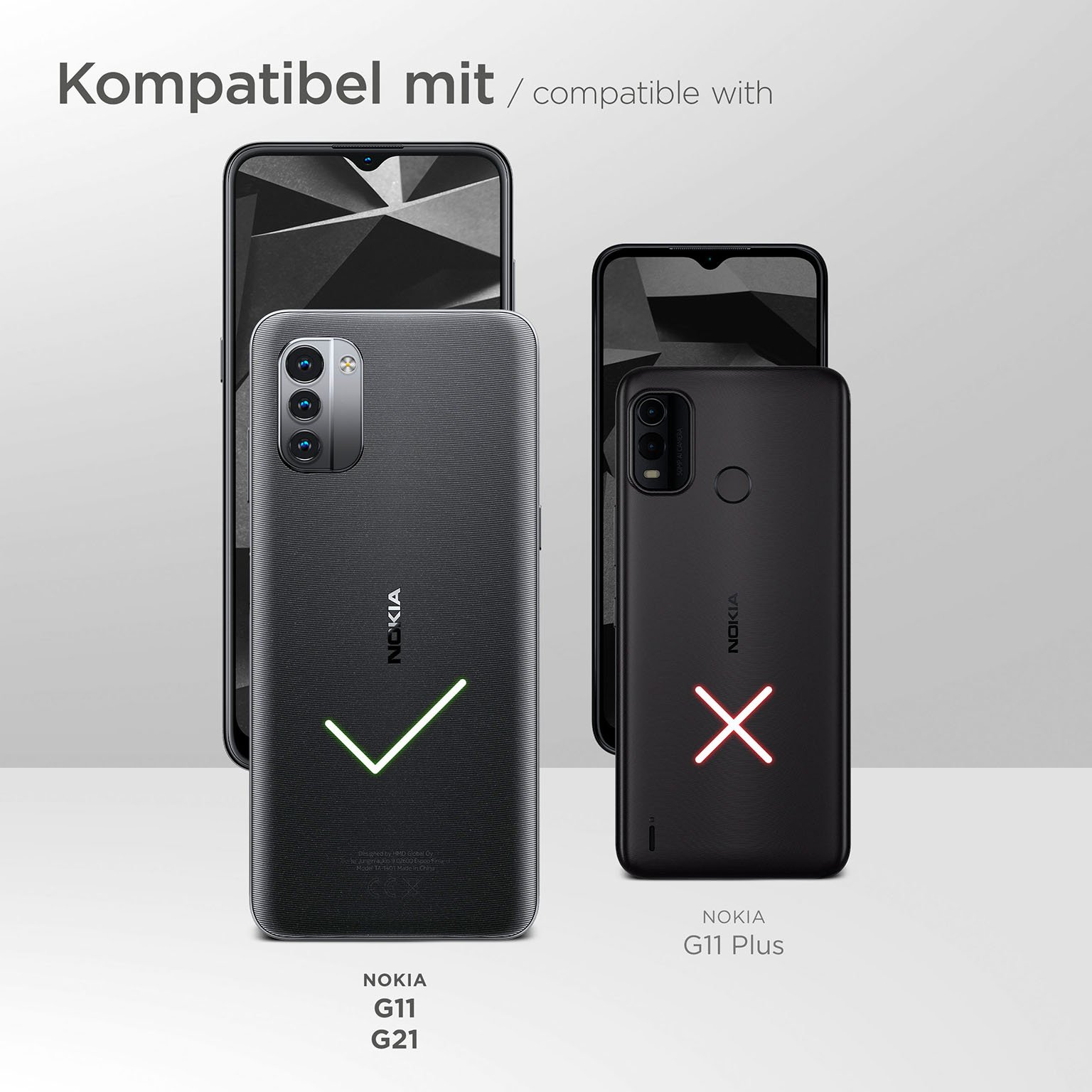 moex FlexProtect Klar für Nokia G11 – Schutzfolie für unsichtbaren Displayschutz, Ultra klar