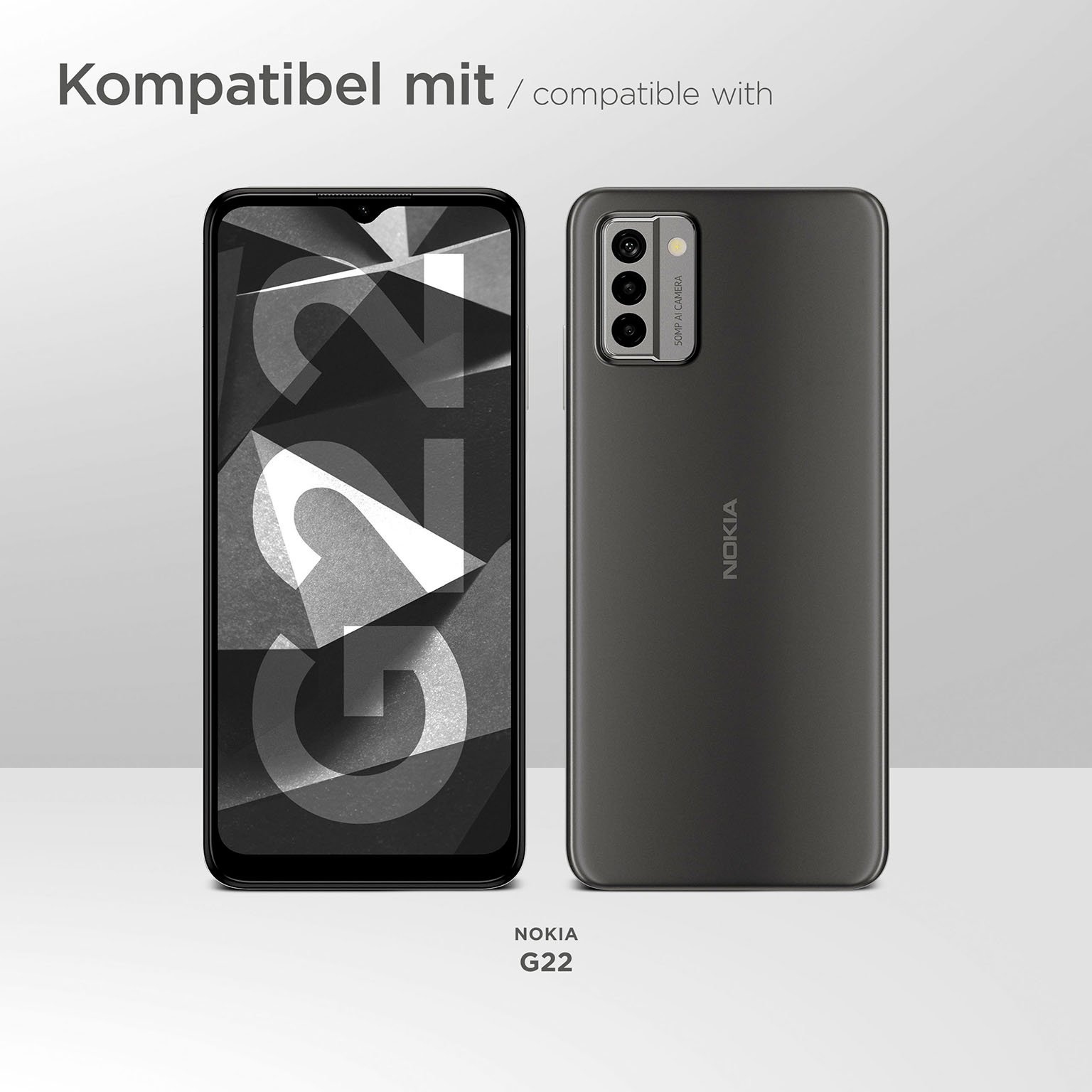 moex Agility Case für Nokia G22 – Handy Gürteltasche aus Nylon mit Karabiner und Gürtelschlaufe