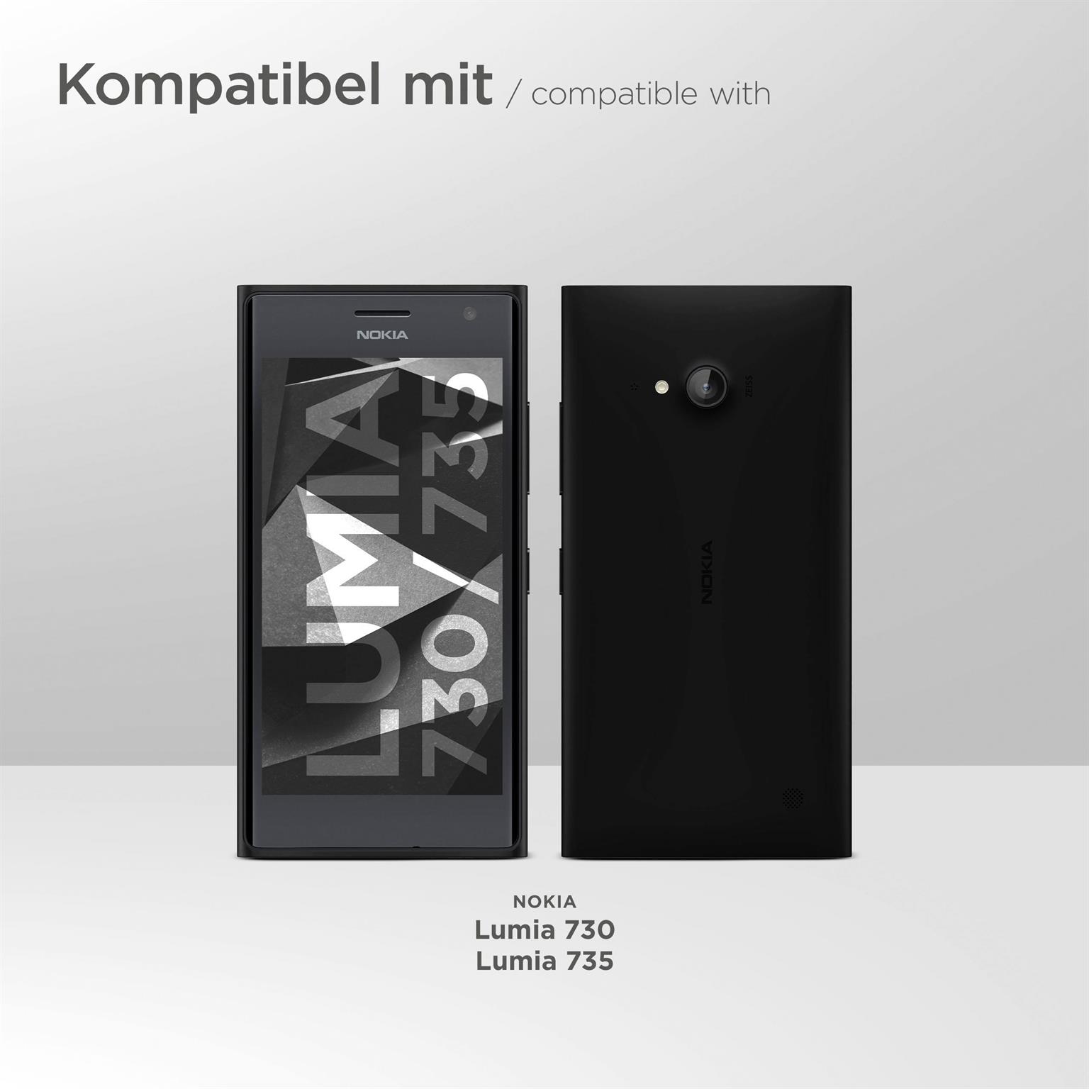 moex FlexProtect Matt für Nokia Lumia 735 – Anti Reflex Schutzfolie für besten Displayschutz, Matt