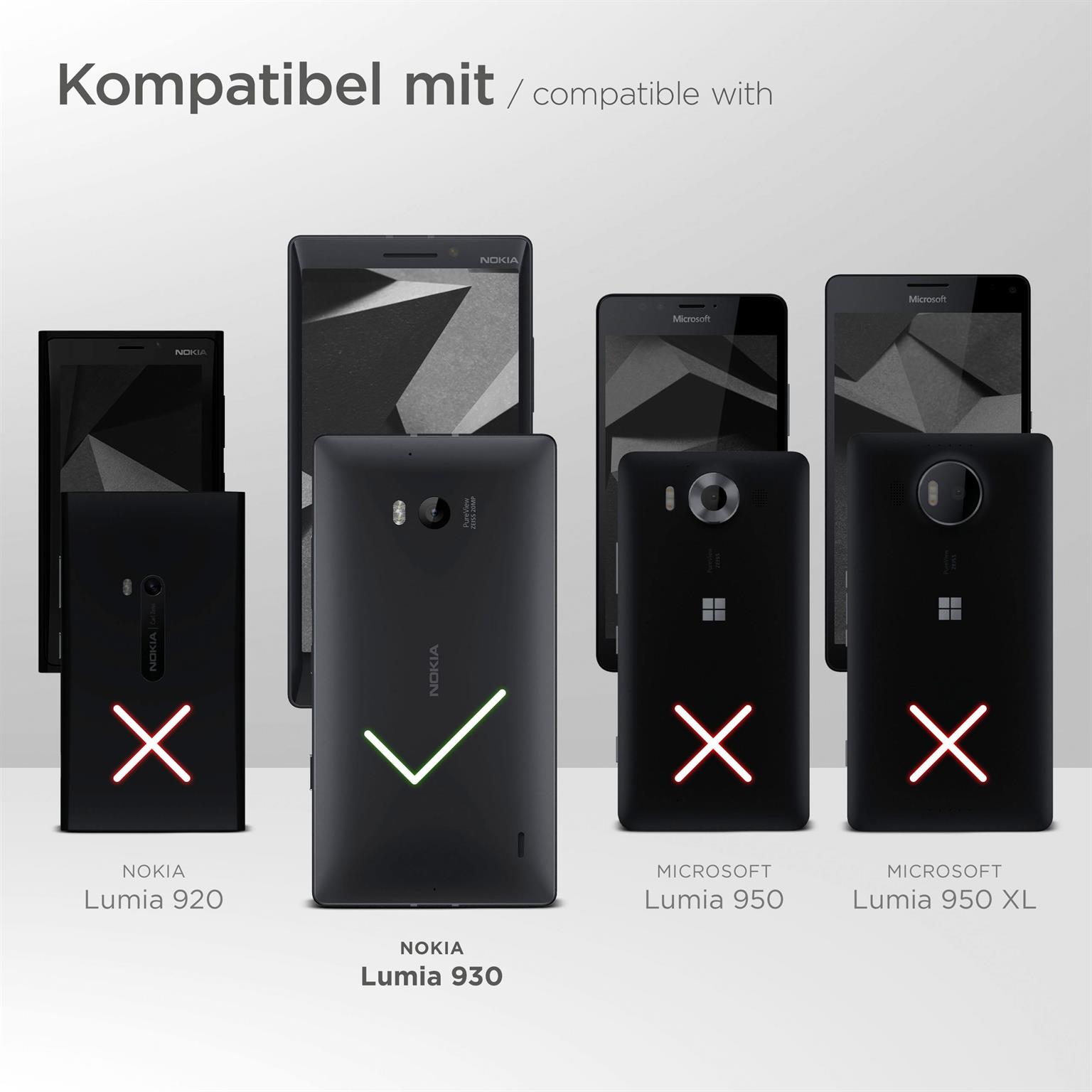 moex FlexProtect Klar für Nokia Lumia 930 – Schutzfolie für unsichtbaren Displayschutz, Ultra klar