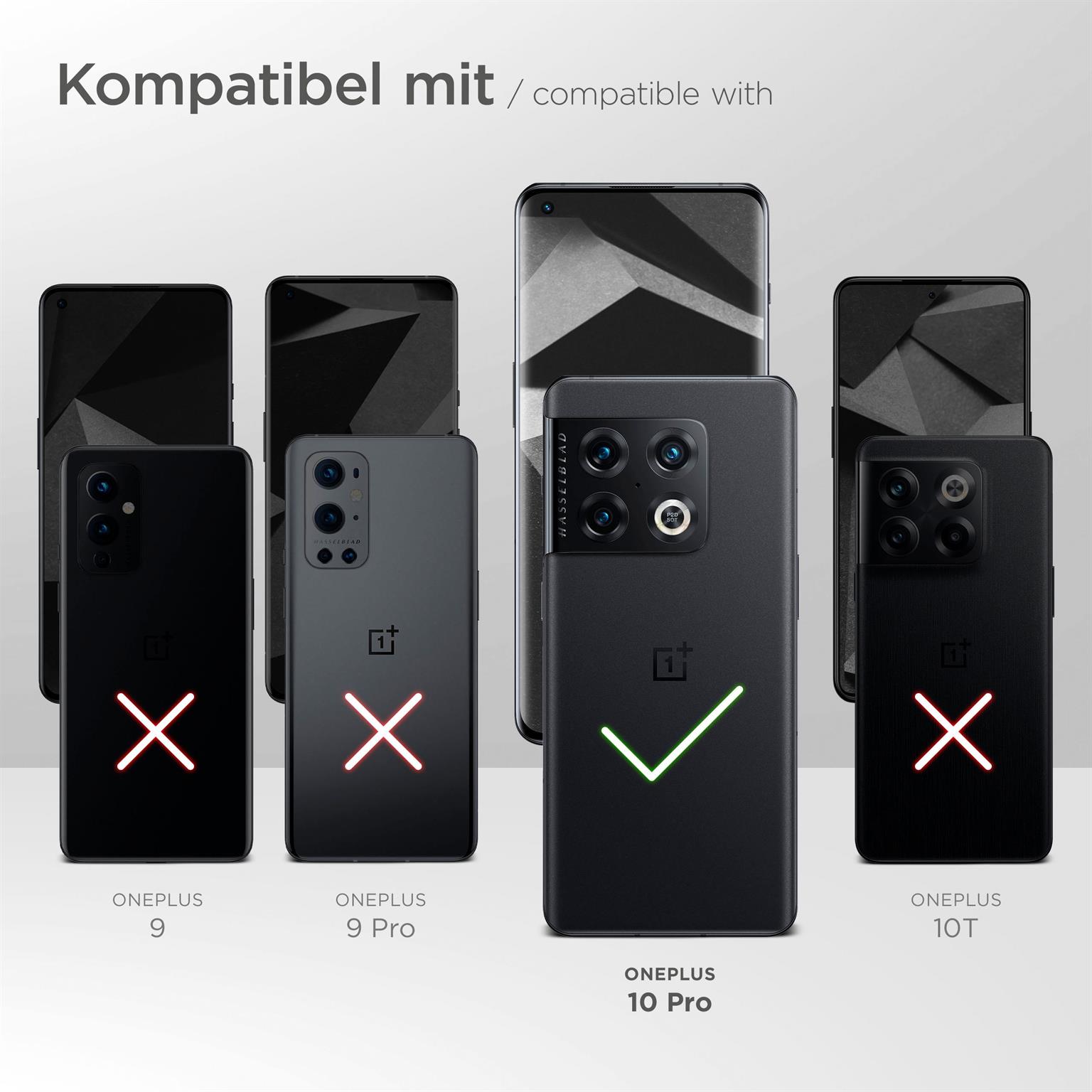 moex Flip Case für OnePlus 10 Pro – PU Lederhülle mit 360 Grad Schutz, klappbar