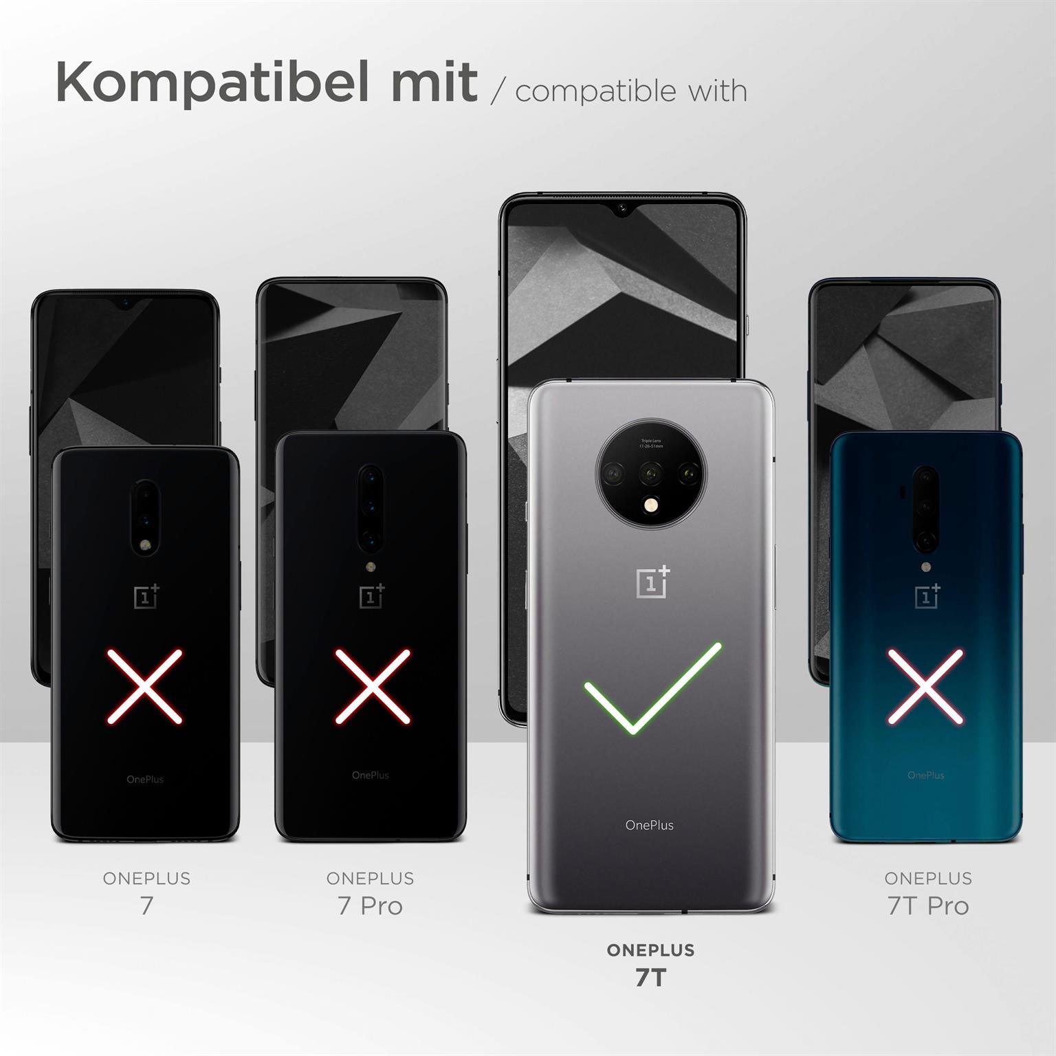 moex Fitness Case für OnePlus 7T – Handy Armband aus Neopren zum Joggen, Sport Handytasche – Schwarz
