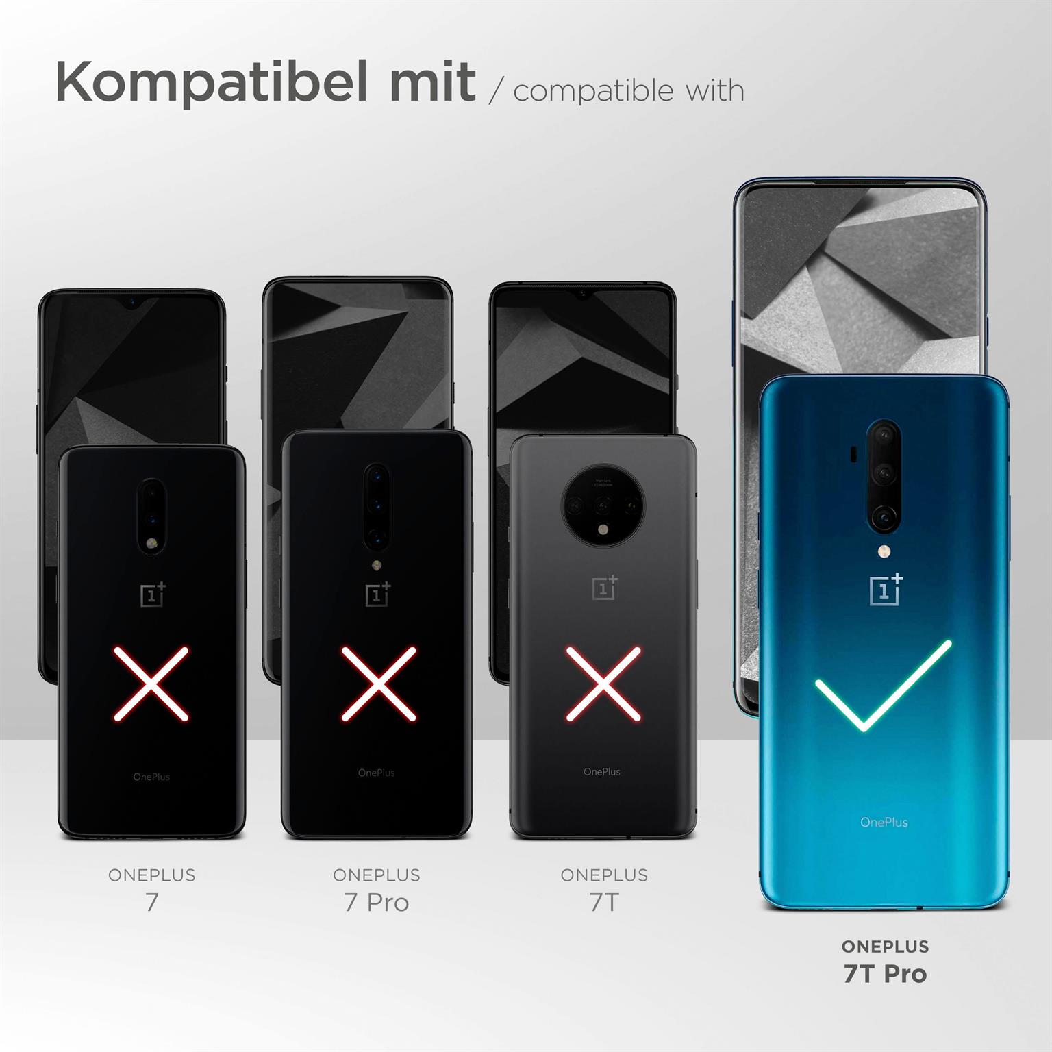 moex Purse Case für OnePlus 7T Pro – Handytasche mit Geldbörses aus PU Leder, Geld- & Handyfach