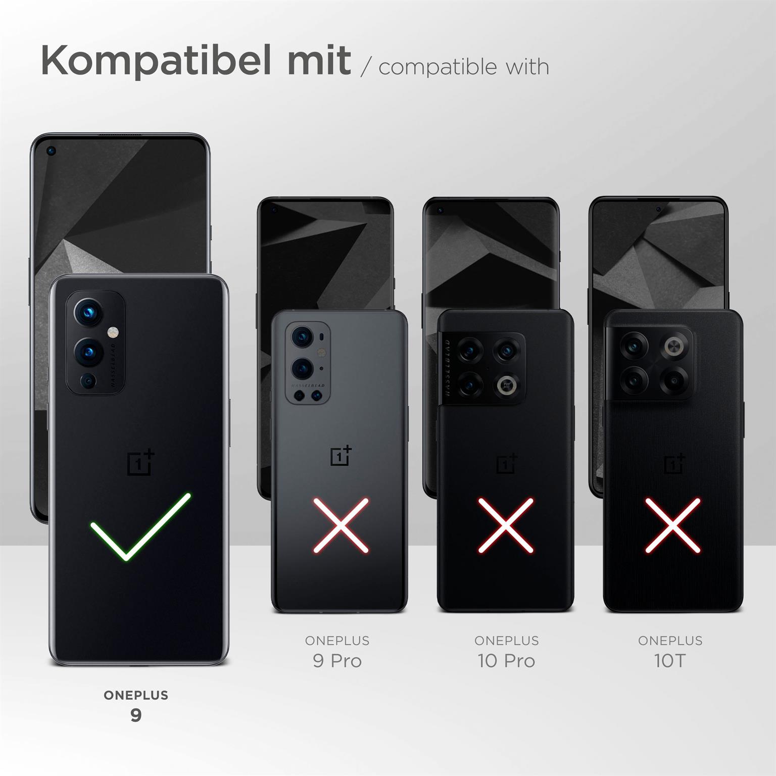 moex ShockProtect Klar für OnePlus 9 – Panzerglas für kratzfesten Displayschutz, Ultra klar