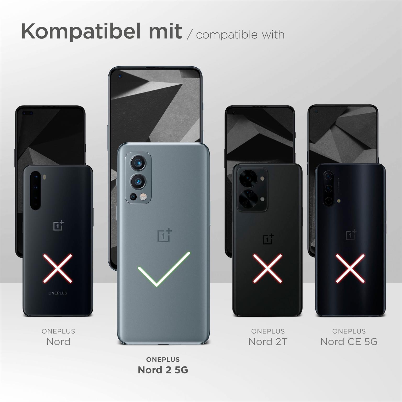 moex Aero Case für OnePlus Nord 2 5G – Durchsichtige Hülle aus Silikon, Ultra Slim Handyhülle