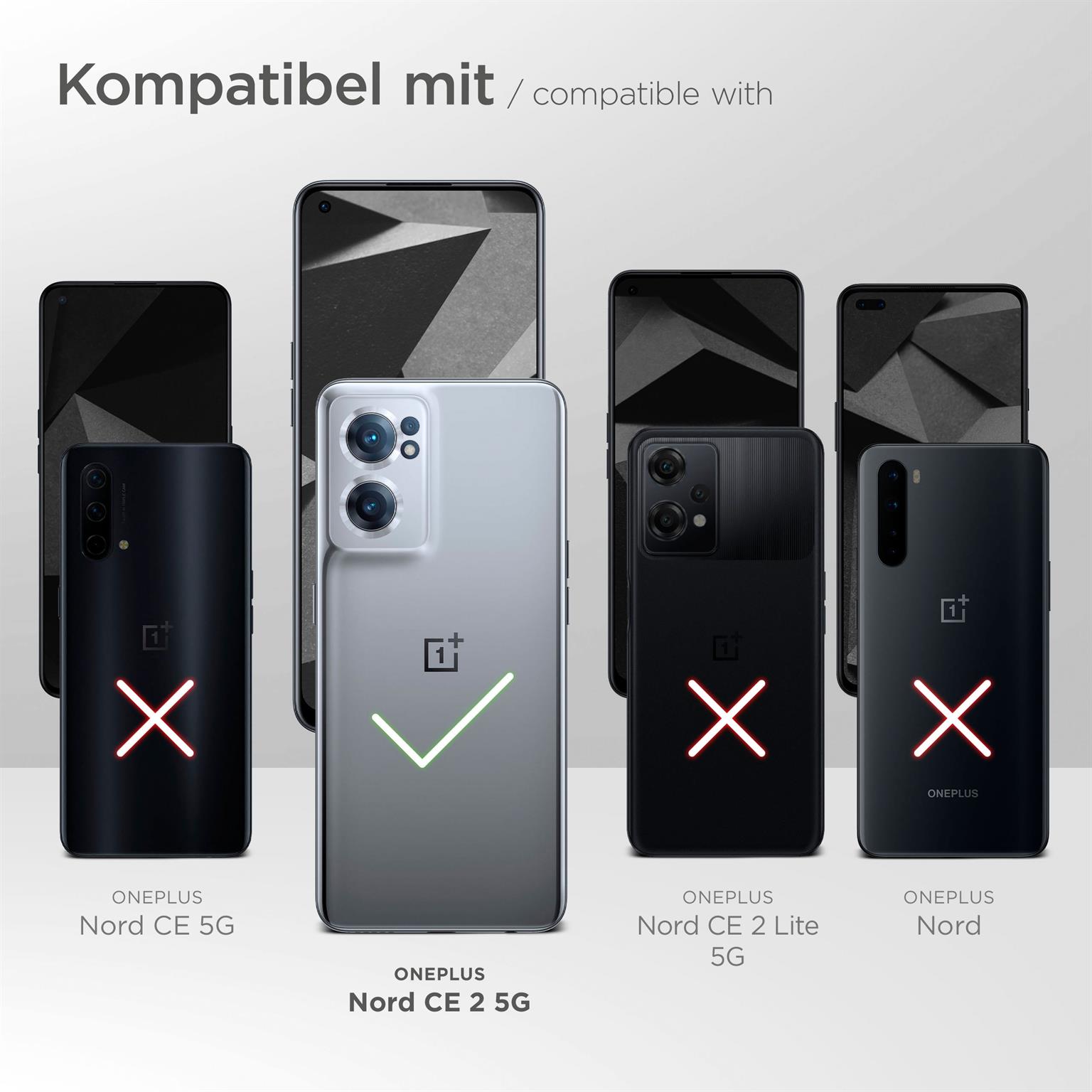 moex FlexProtect Matt für OnePlus Nord CE 2 5G – Anti Reflex Schutzfolie für besten Displayschutz, Matt