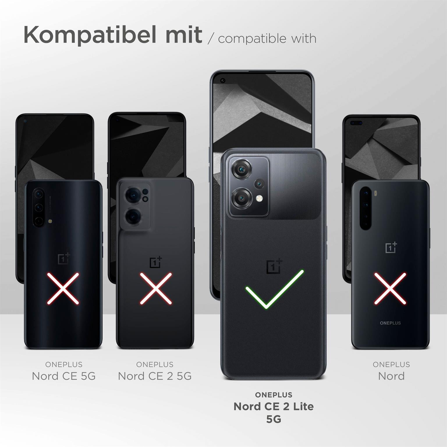 moex Fitness Case für OnePlus Nord CE 2 Lite 5G – Handy Armband aus Neopren zum Joggen, Sport Handytasche – Schwarz