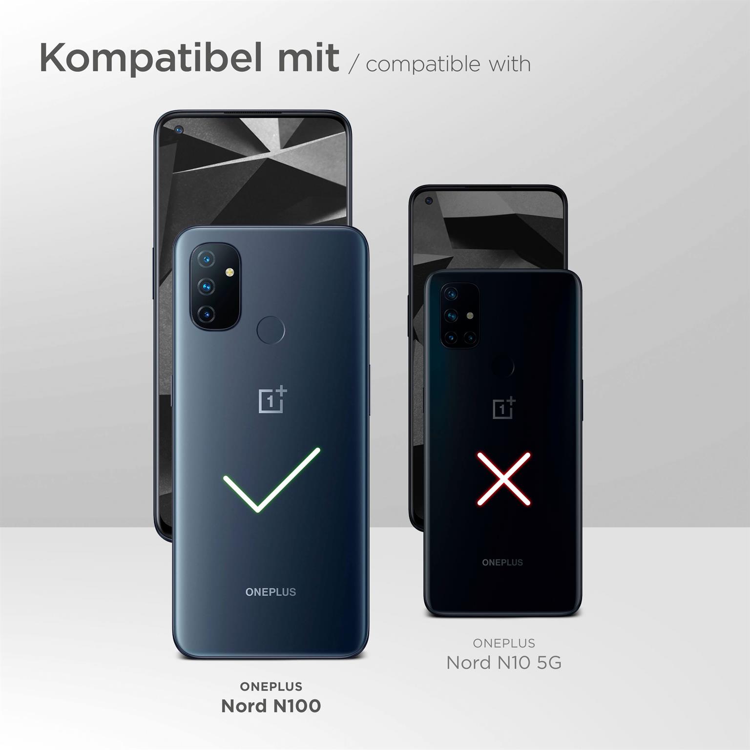 moex Flip Case für OnePlus Nord N100 – PU Lederhülle mit 360 Grad Schutz, klappbar