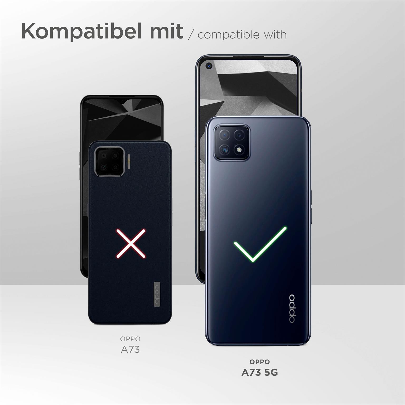 moex Alpha Case für Oppo A73 5G – Extrem dünne, minimalistische Hülle in seidenmatt