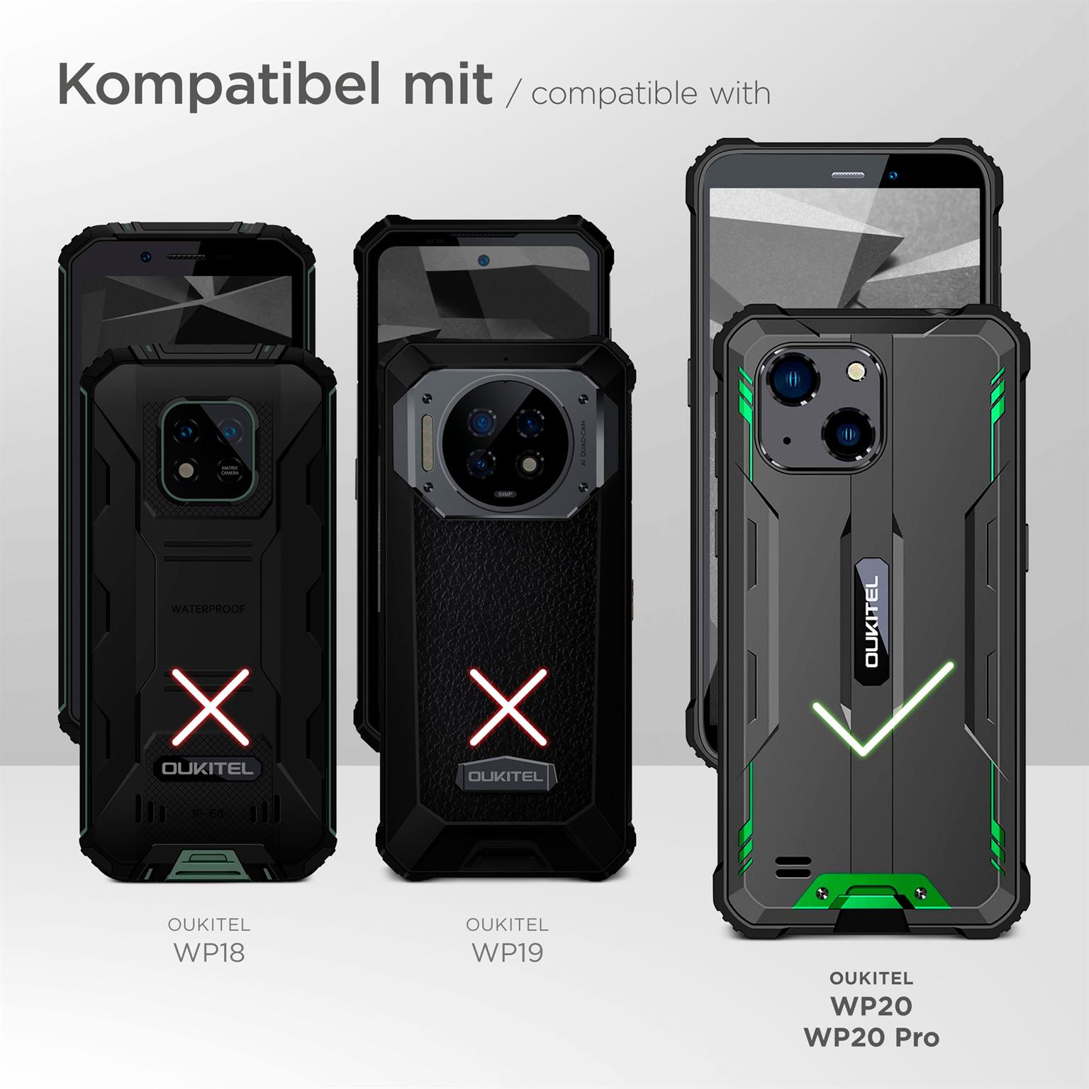 moex Agility Case für Oukitel WP20 – Handy Gürteltasche aus Nylon mit Karabiner und Gürtelschlaufe