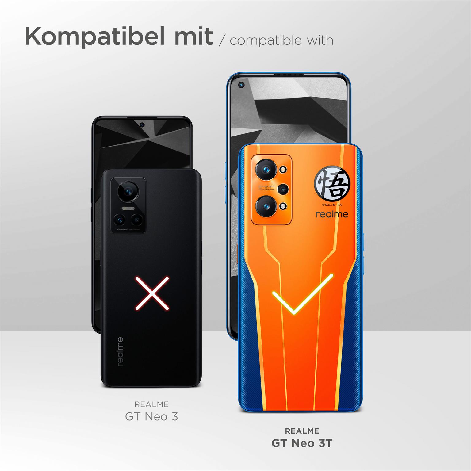 moex Dex Case für Realme GT Neo 3T – Handytasche mit abnehmbarem Schultergurt und Gürtelschlaufe