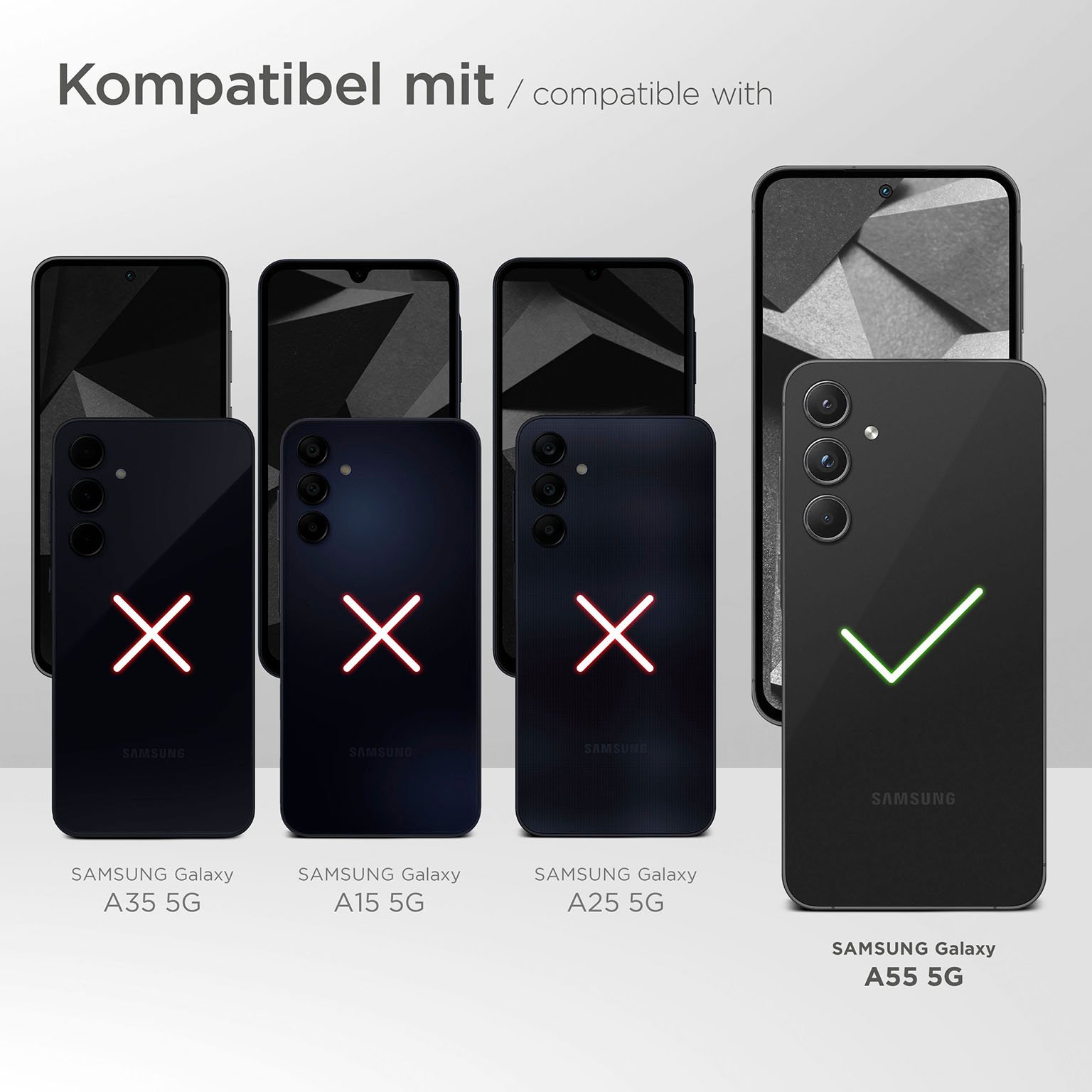 moex Free Spirit Samsung Galaxy A55 5G Hülle mit Band abnehmbar