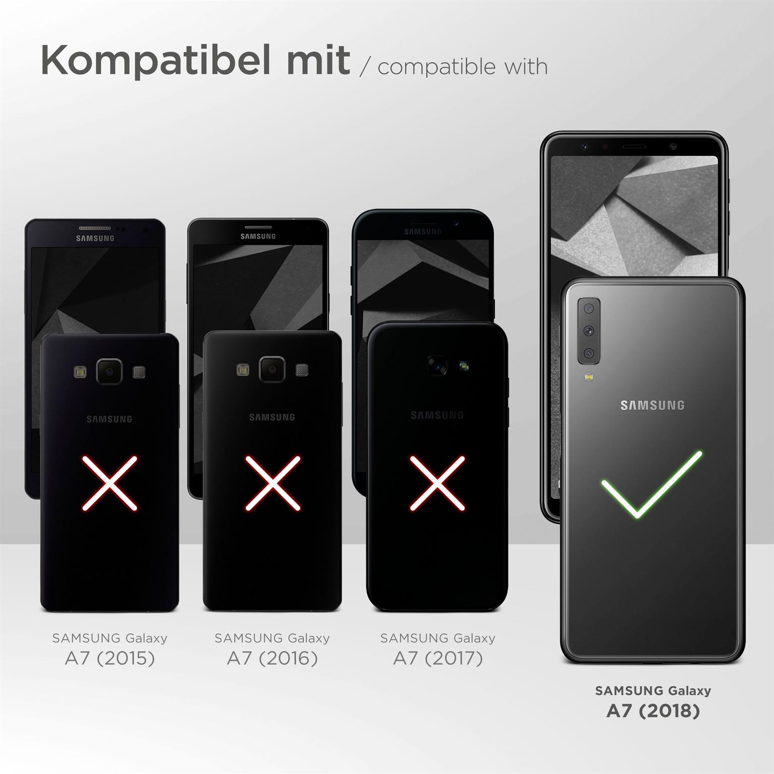moex Agility Case für Samsung Galaxy A7 (2018) – Handy Gürteltasche aus Nylon mit Karabiner und Gürtelschlaufe