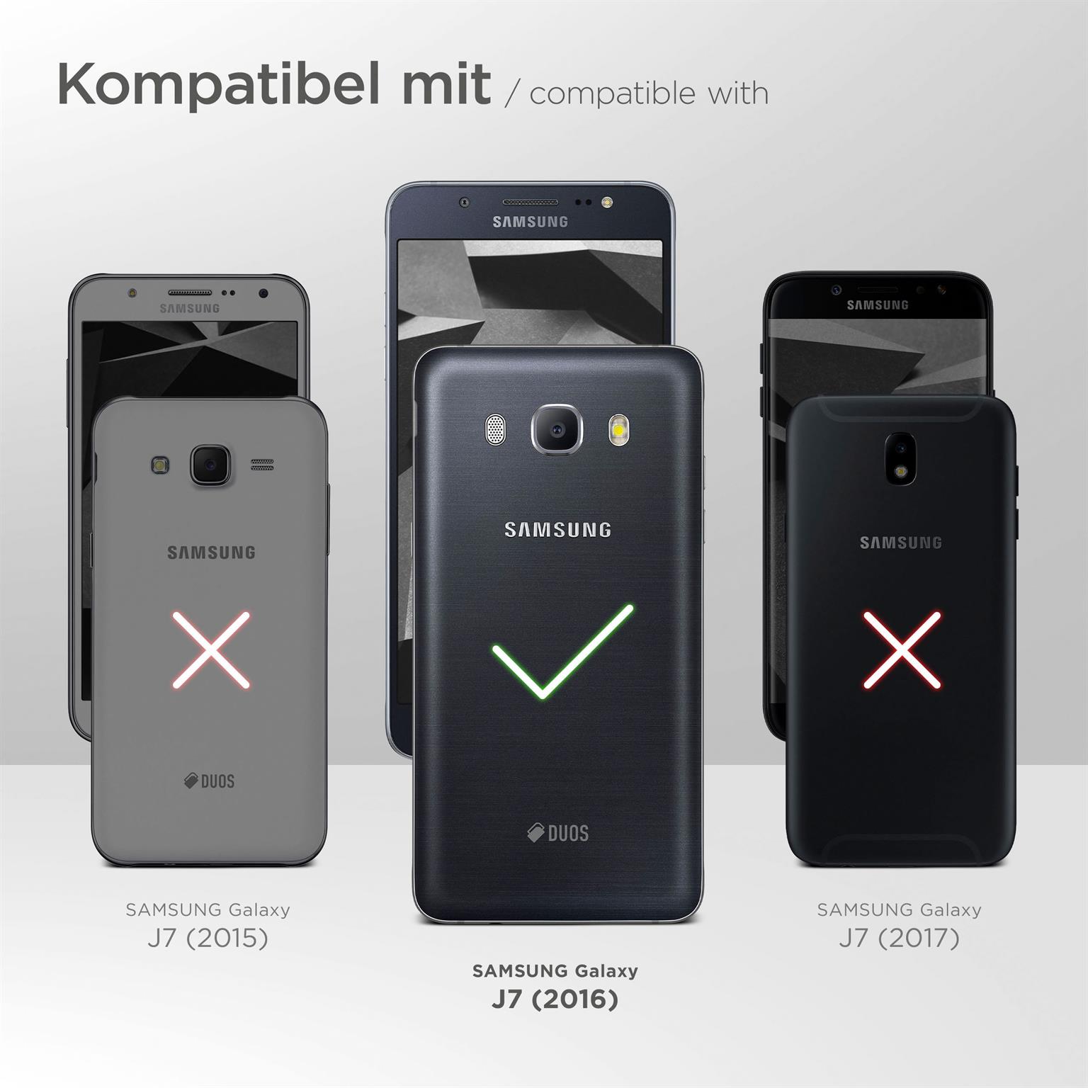 moex Pull Case für Samsung Galaxy J7 (2016) – Handyhülle zum Einstecken mit Ausziehhilfe