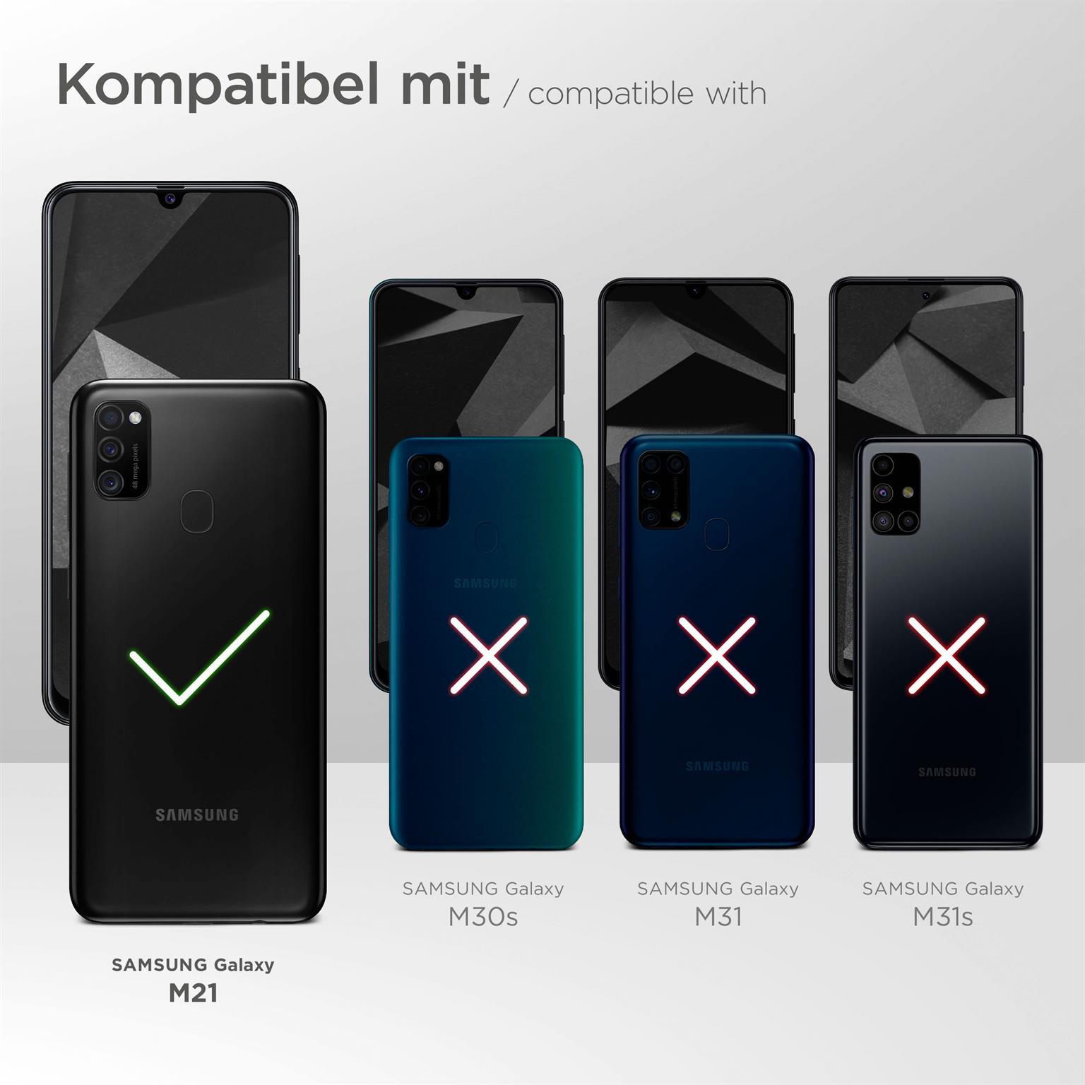 moex Alpha Case für Samsung Galaxy M21 – Extrem dünne, minimalistische Hülle in seidenmatt