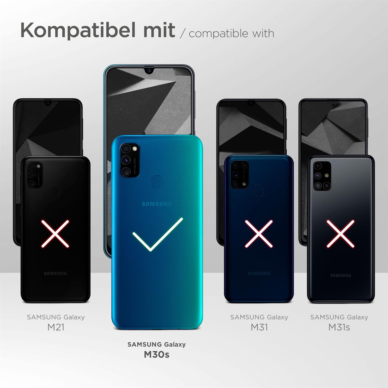 moex Alpha Case für Samsung Galaxy M30s – Extrem dünne, minimalistische Hülle in seidenmatt