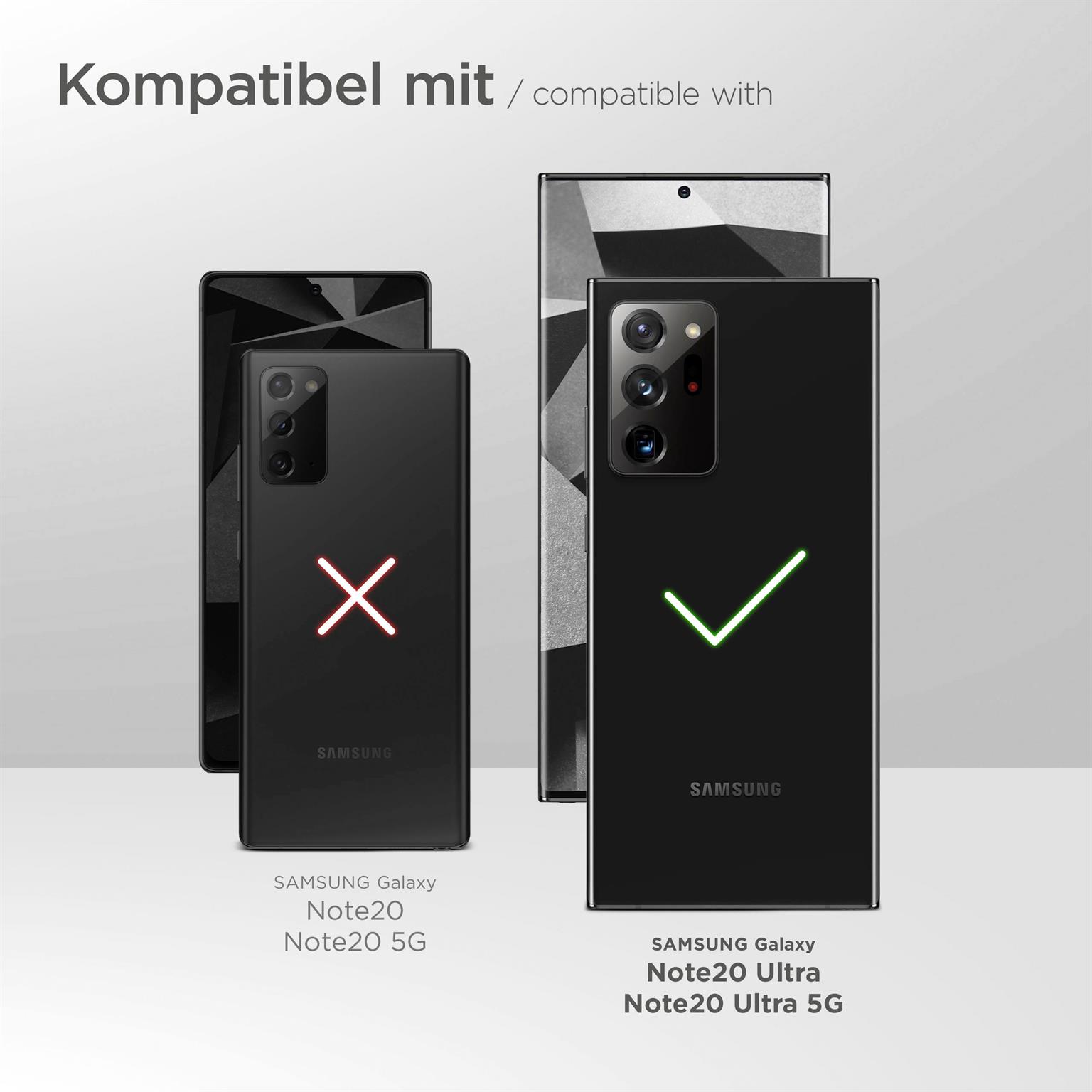 moex Unleash für Samsung Galaxy Note 20 Ultra 5G – Handykette ohne Hülle, schnell abnehmbar mit Karabiner