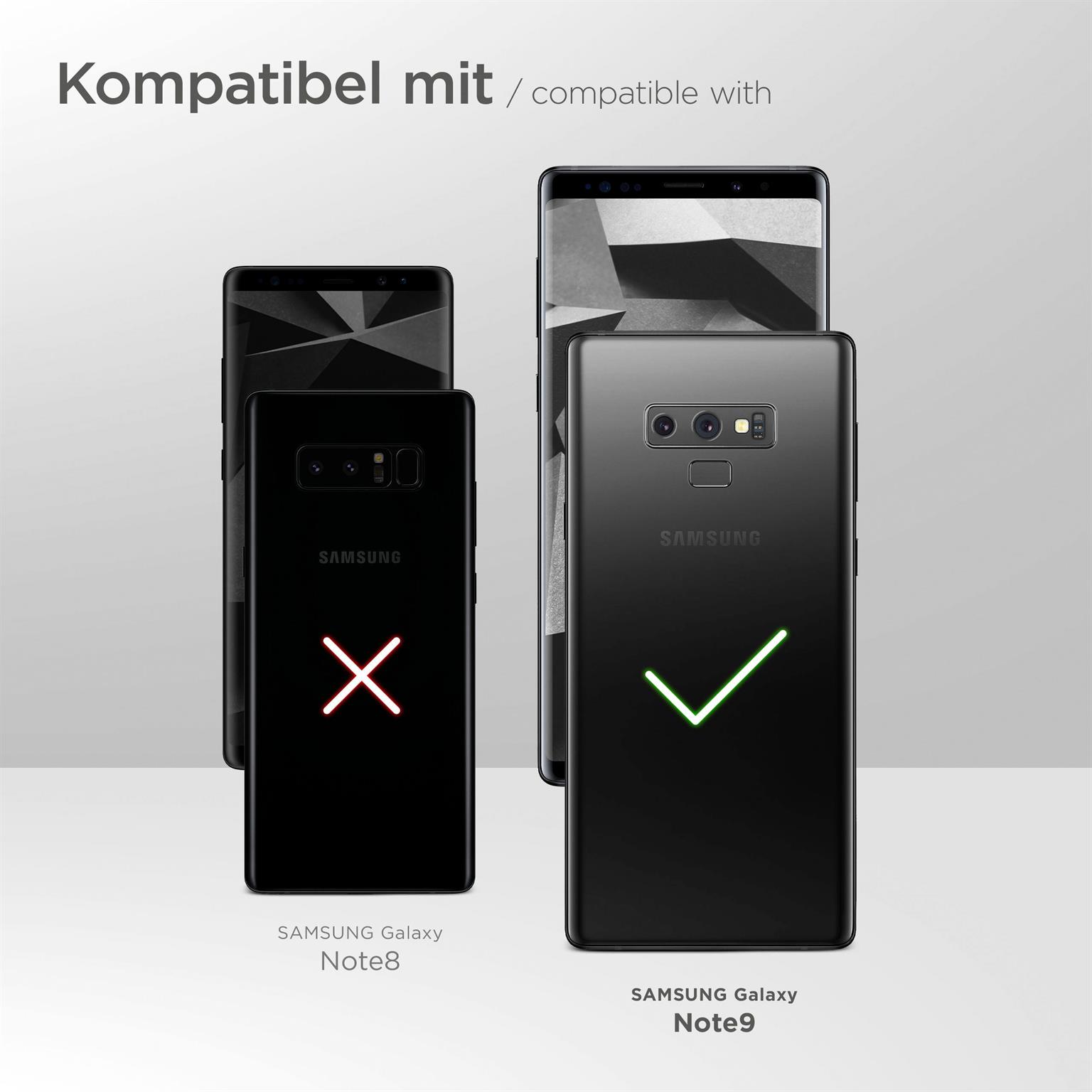 moex Fitness Case für Samsung Galaxy Note 9 – Handy Armband aus Neopren zum Joggen, Sport Handytasche – Schwarz