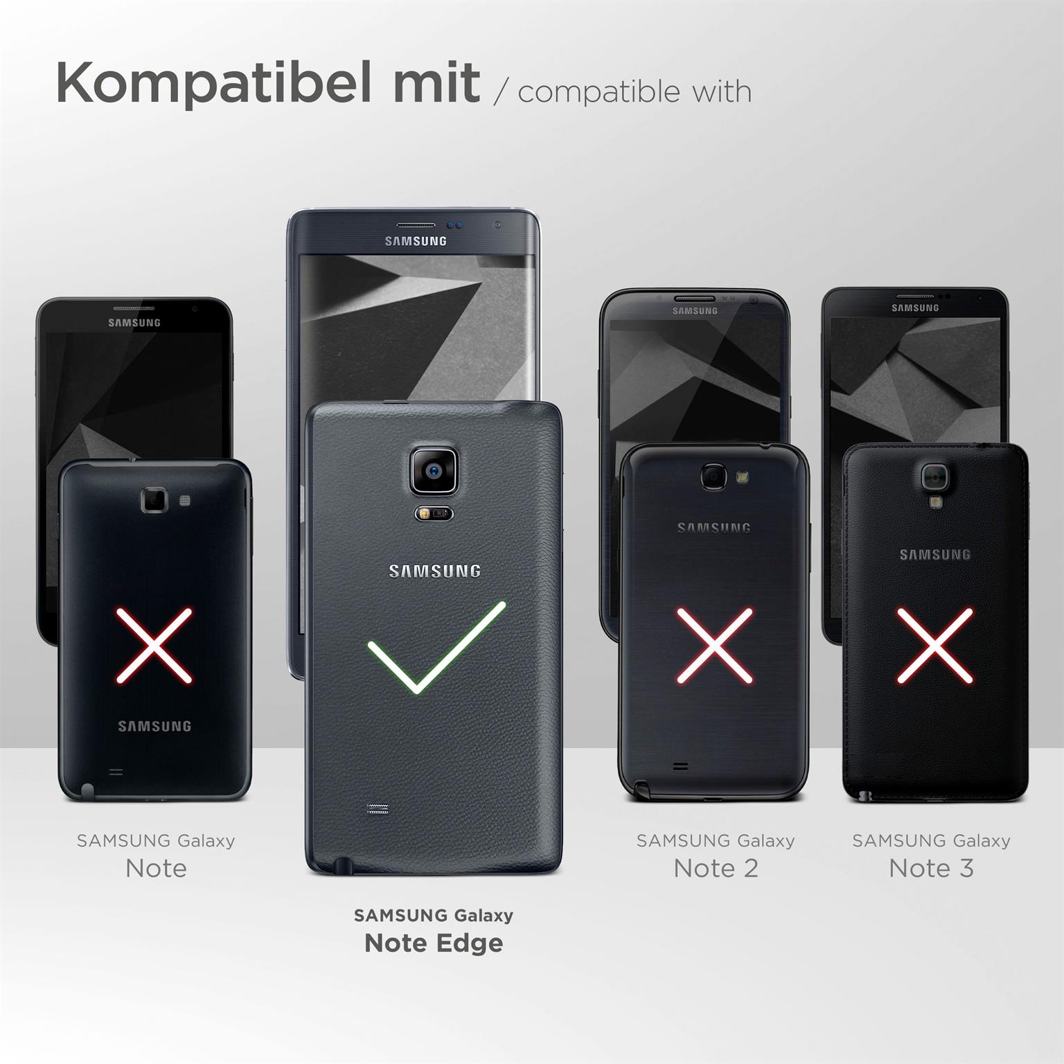 ONEFLOW Zeal Case für Samsung Galaxy Note Edge – Handy Gürteltasche aus PU Leder mit Kartenfächern