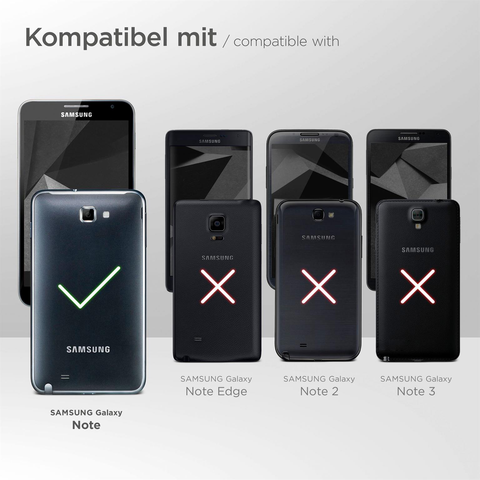 moex Unleash für Samsung Galaxy Note – Handykette ohne Hülle, schnell abnehmbar mit Karabiner