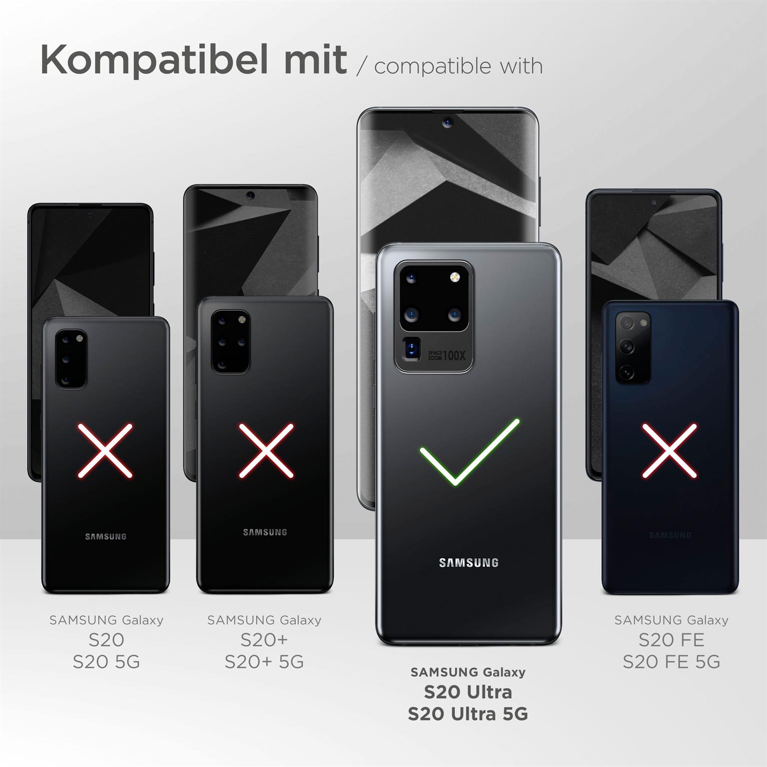 moex Mesh Case für Samsung Galaxy S20 Ultra 5G – Handy Gürteltasche aus Nylon, Quertasche mit Gürtelclip