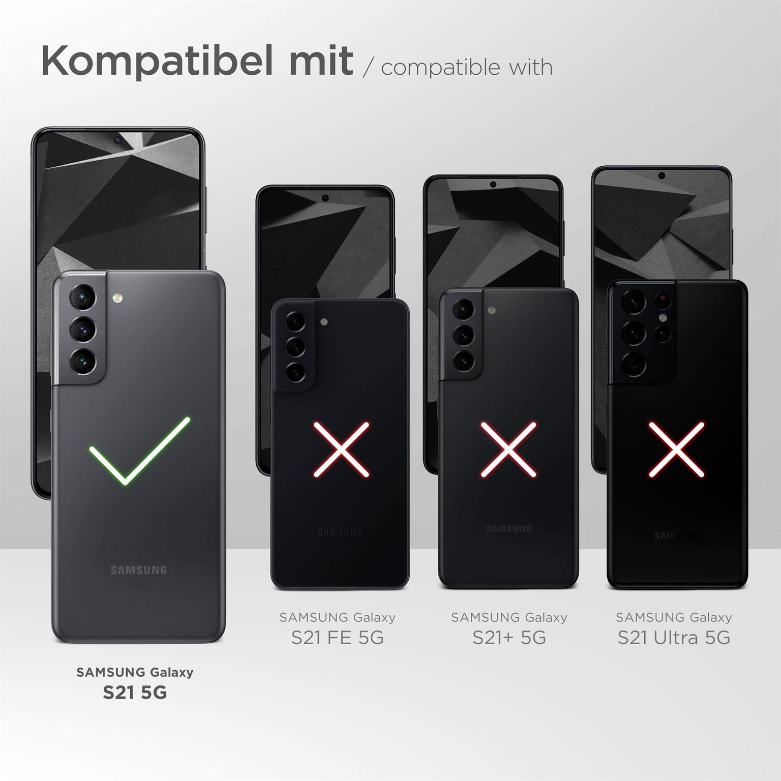 moex Free Spirit Samsung Galaxy S21 Hülle mit Band abnehmbar