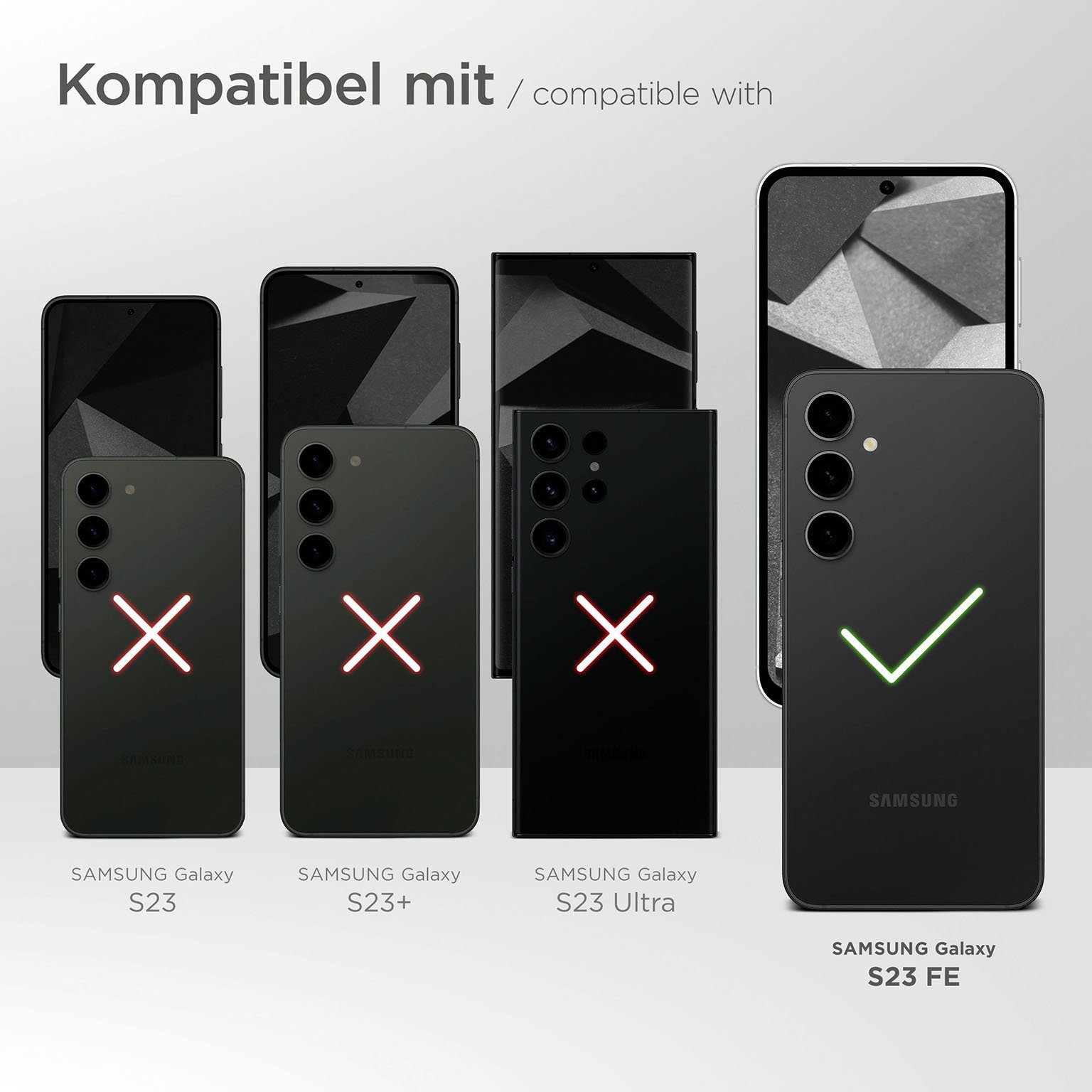 moex CurveProtect Samsung Galaxy S23 FE Panzerglas 3D Full Screen