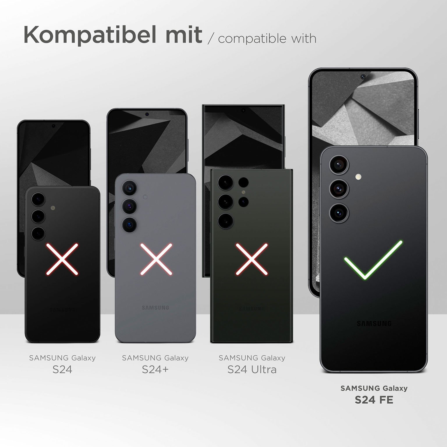 moex CurveProtect Samsung Galaxy S24 FE Panzerglas 3D Full Screen