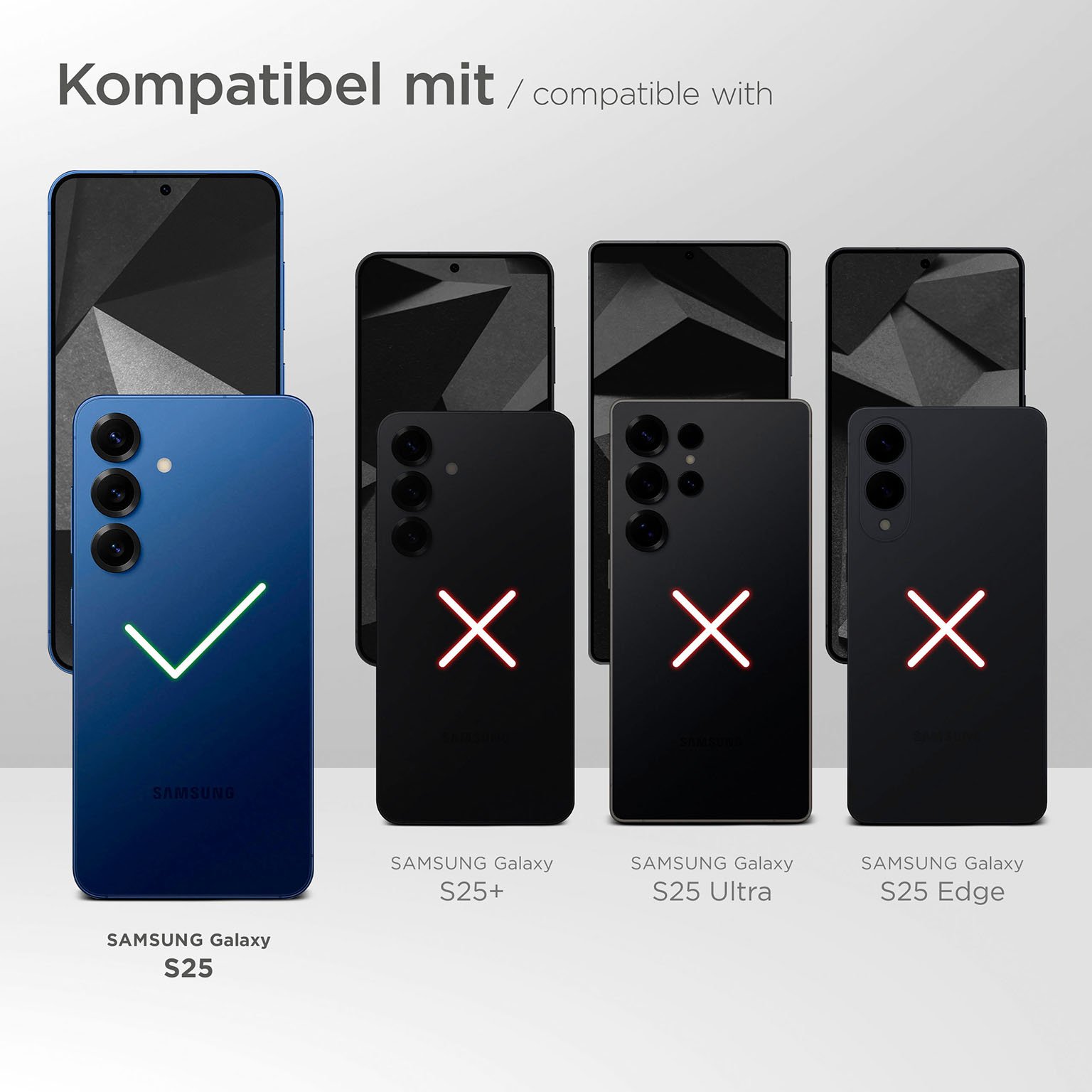 moex CurveProtect Samsung Galaxy S25 Panzerglas 3D Full Screen
