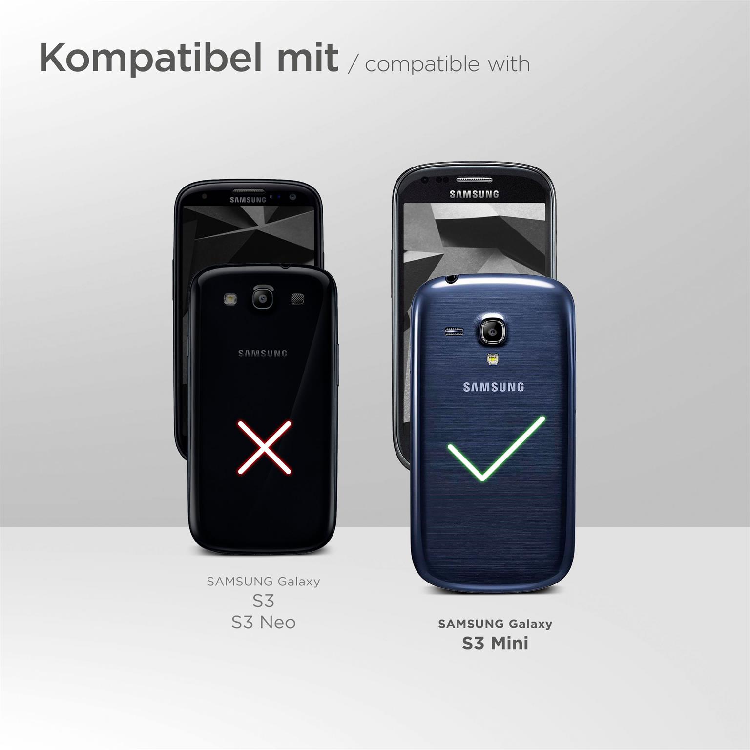 moex Fitness Case für Samsung Galaxy S3 Mini – Handy Armband aus Neopren zum Joggen, Sport Handytasche – Schwarz