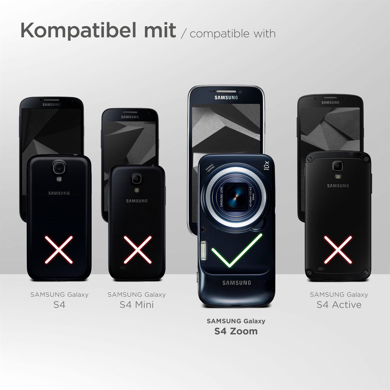 moex Unleash für Samsung Galaxy S4 Zoom – Handykette ohne Hülle, schnell abnehmbar mit Karabiner