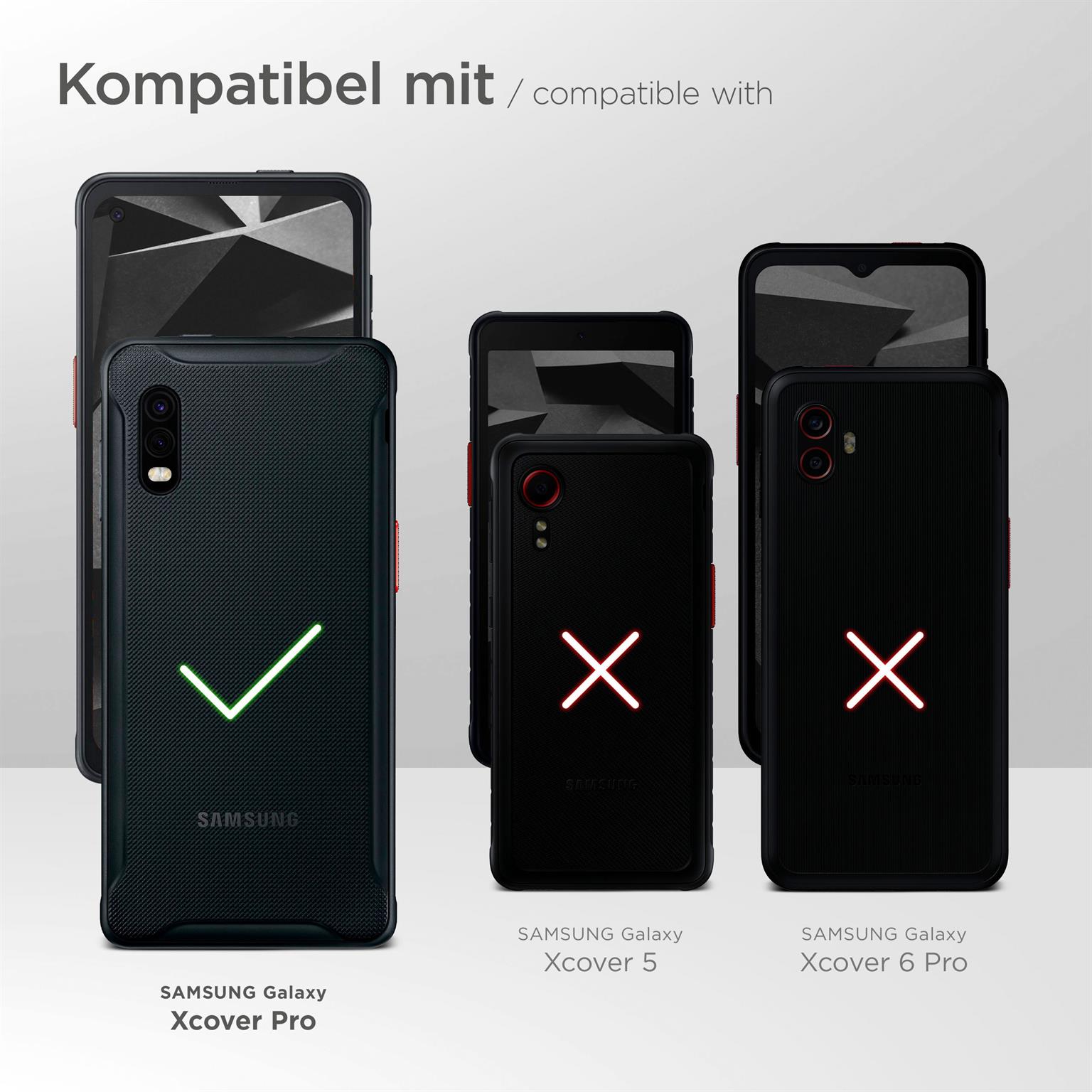 moex Mesh Case für Samsung Galaxy Xcover Pro – Handy Gürteltasche aus Nylon, Quertasche mit Gürtelclip