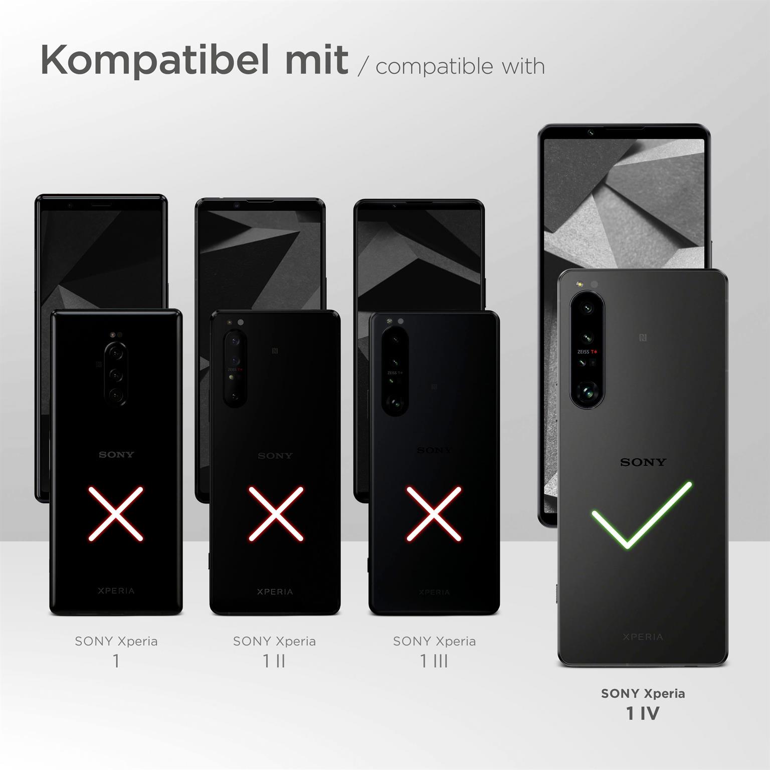 moex Aero Case für Sony Xperia 1 IV – Durchsichtige Hülle aus Silikon, Ultra Slim Handyhülle