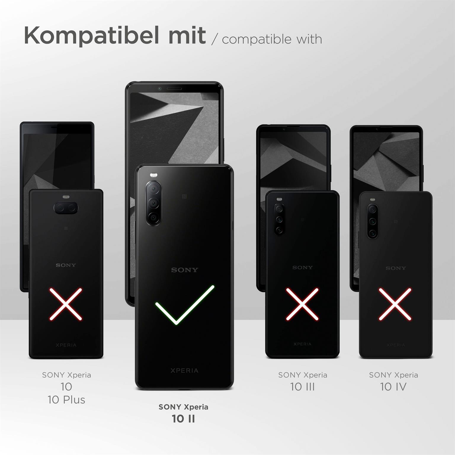 moex Pull Case für Sony Xperia 10 II – Handyhülle zum Einstecken mit Ausziehhilfe