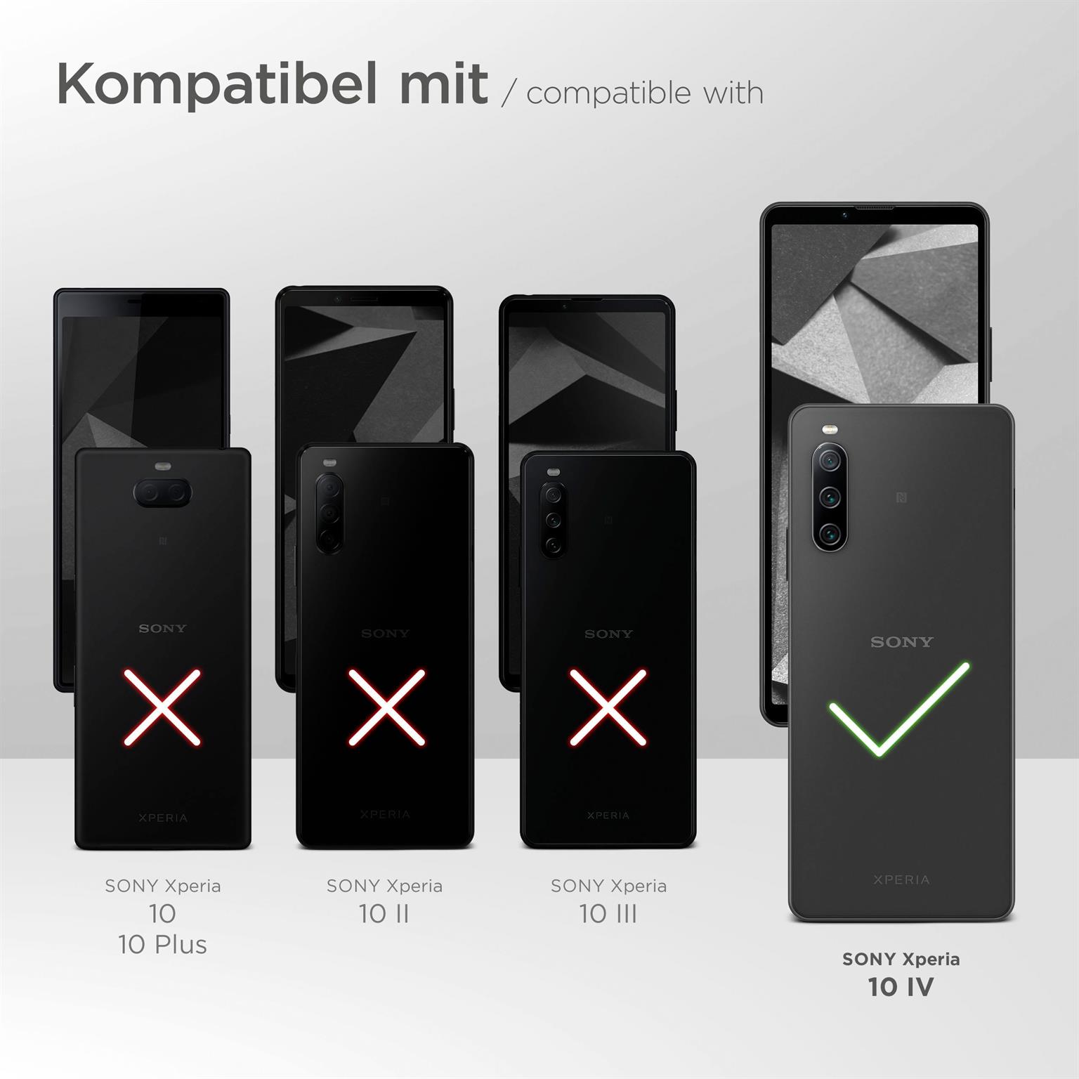 moex Mesh Case für Sony Xperia 10 IV – Handy Gürteltasche aus Nylon, Quertasche mit Gürtelclip
