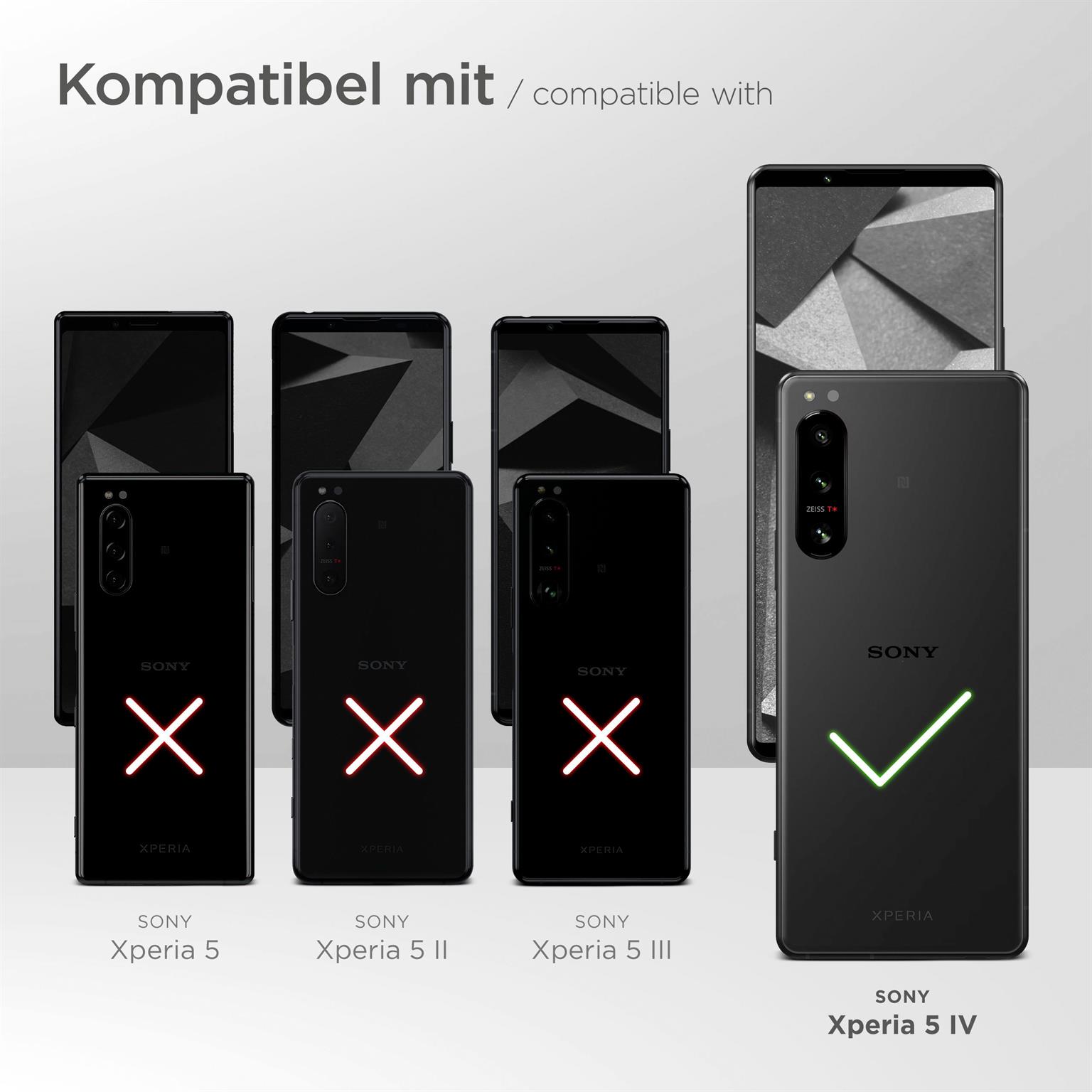 moex FlexProtect Klar für Sony Xperia 5 IV – Schutzfolie für unsichtbaren Displayschutz, Ultra klar