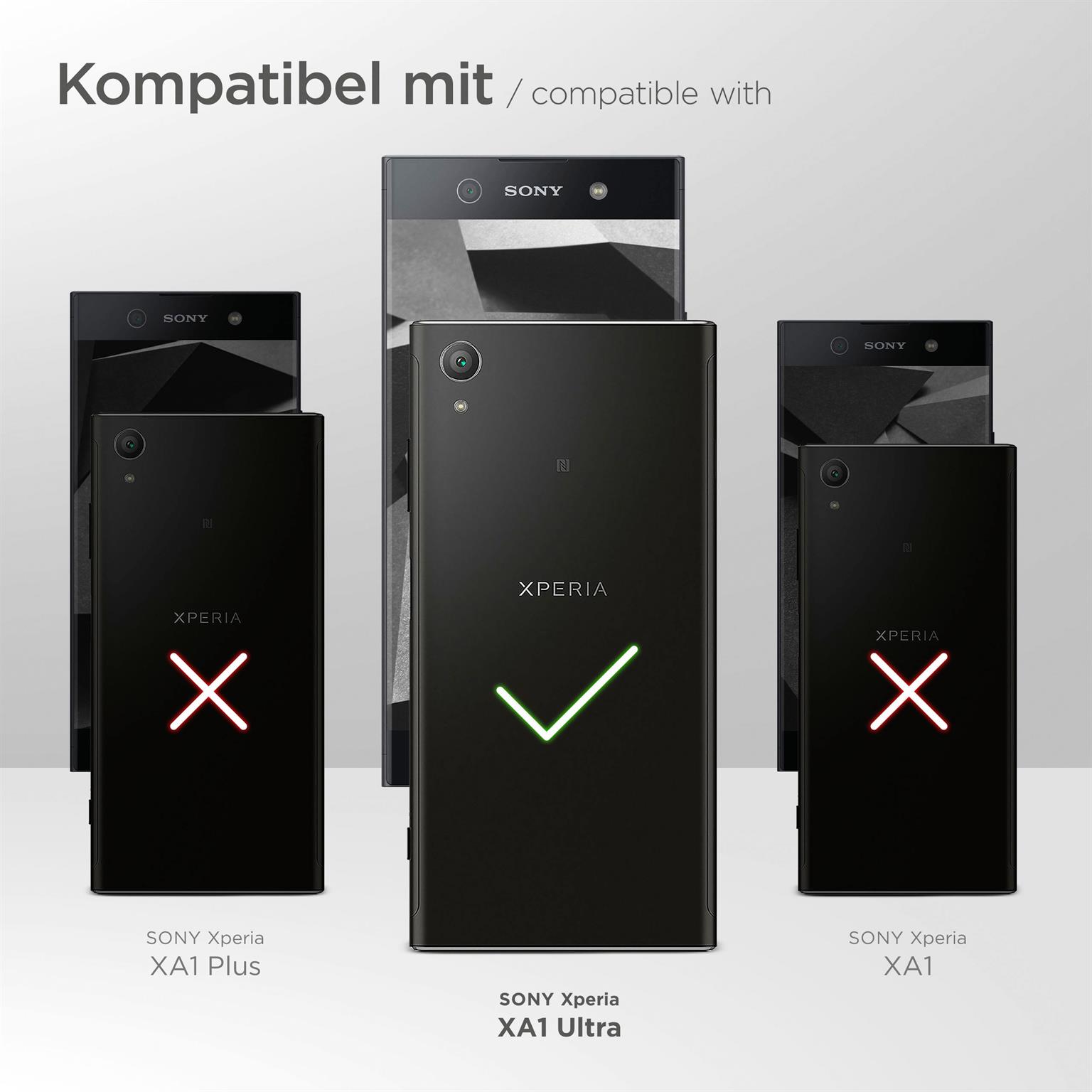 moex Aero Case für Sony Xperia XA1 Ultra – Durchsichtige Hülle aus Silikon, Ultra Slim Handyhülle