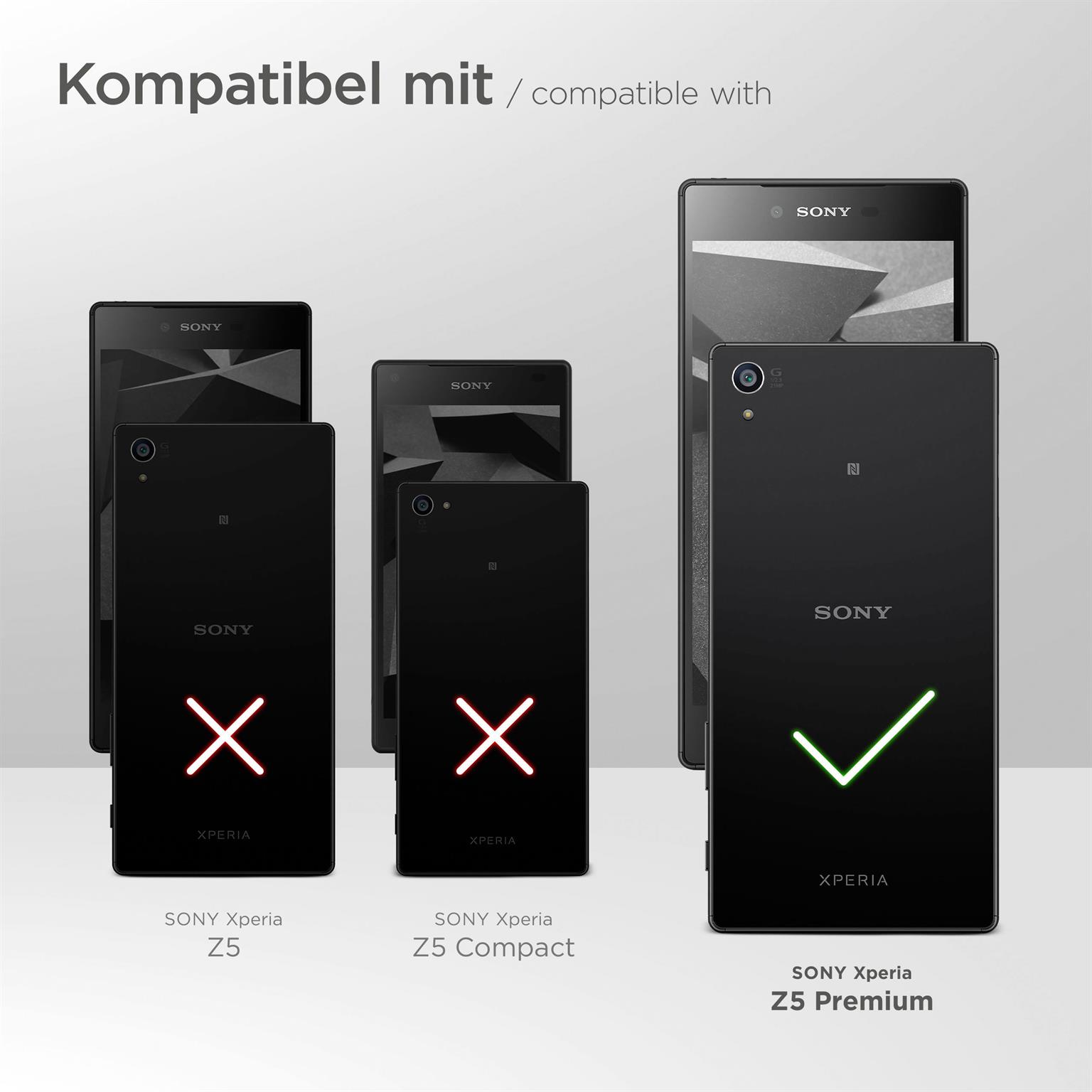 moex Pull Case für Sony Xperia Z5 Premium – Handyhülle zum Einstecken mit Ausziehhilfe