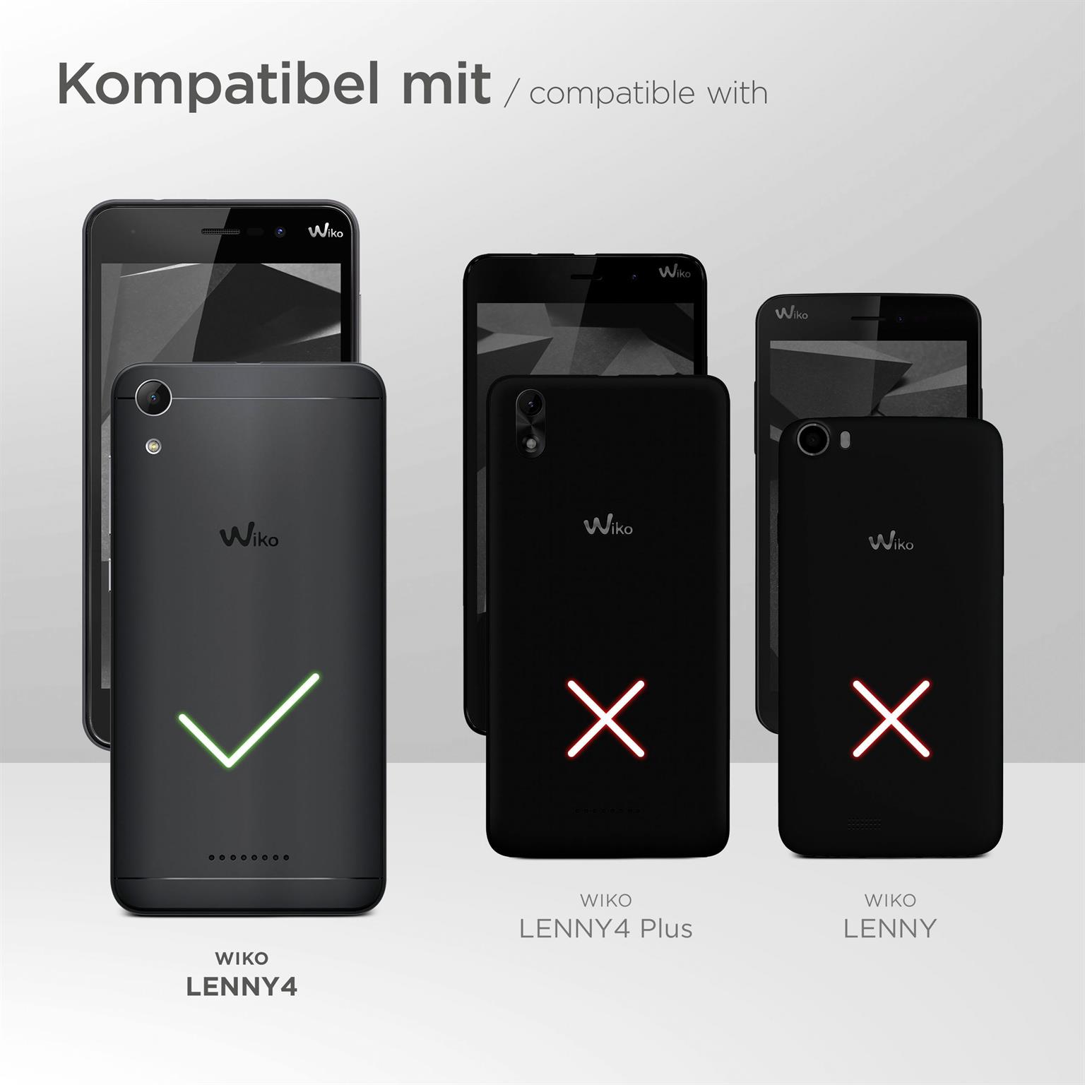 moex FlexProtect Klar für Wiko Lenny 4 – Schutzfolie für unsichtbaren Displayschutz, Ultra klar
