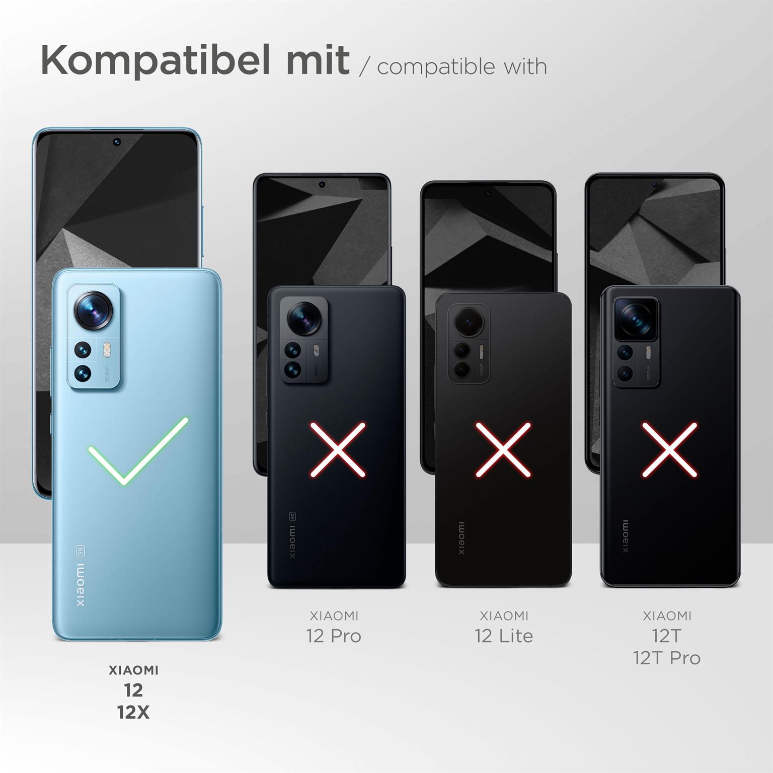 moex Flip Case für Xiaomi 12X – PU Lederhülle mit 360 Grad Schutz, klappbar