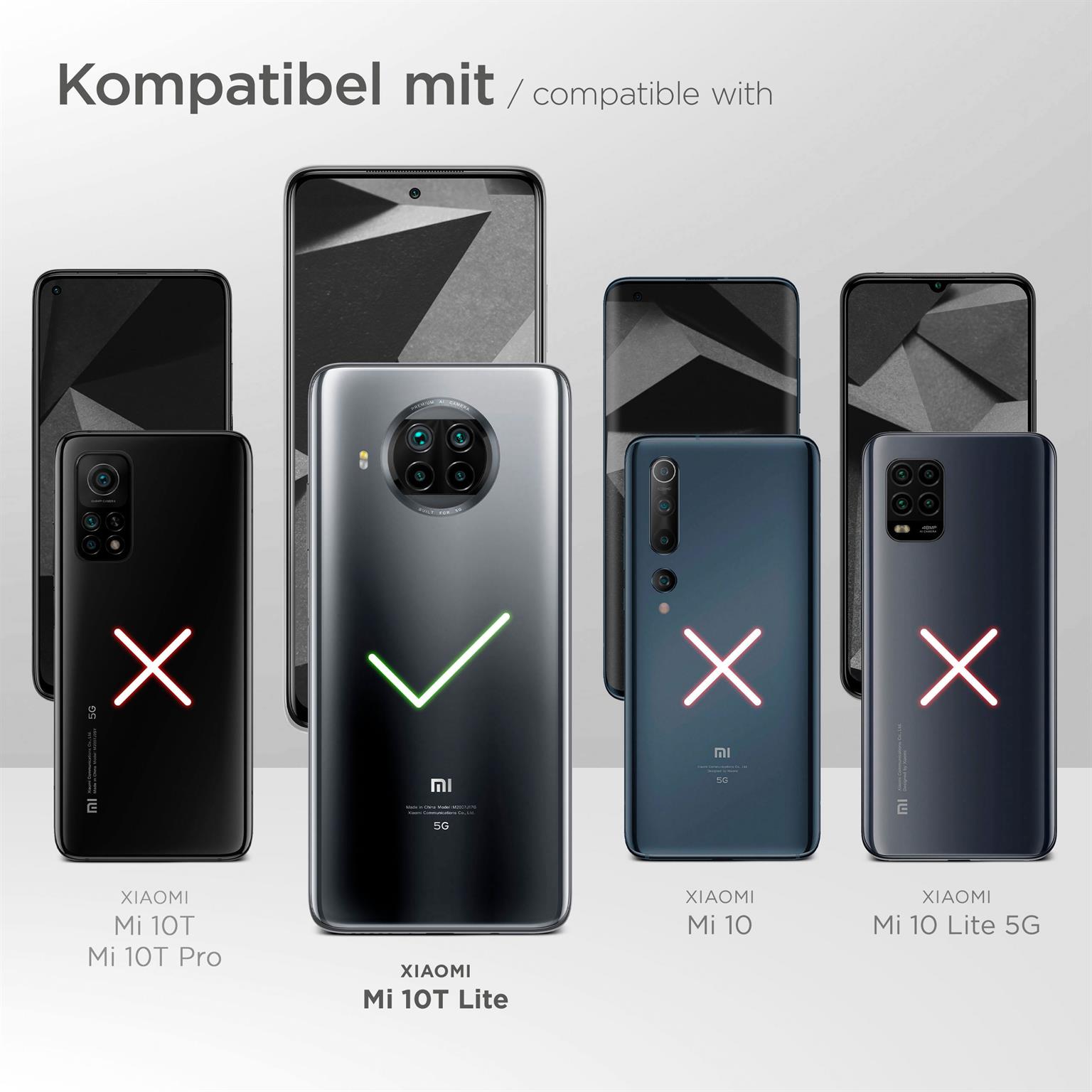 moex ShockProtect Klar für Xiaomi Mi 10T Lite – Panzerglas für kratzfesten Displayschutz, Ultra klar