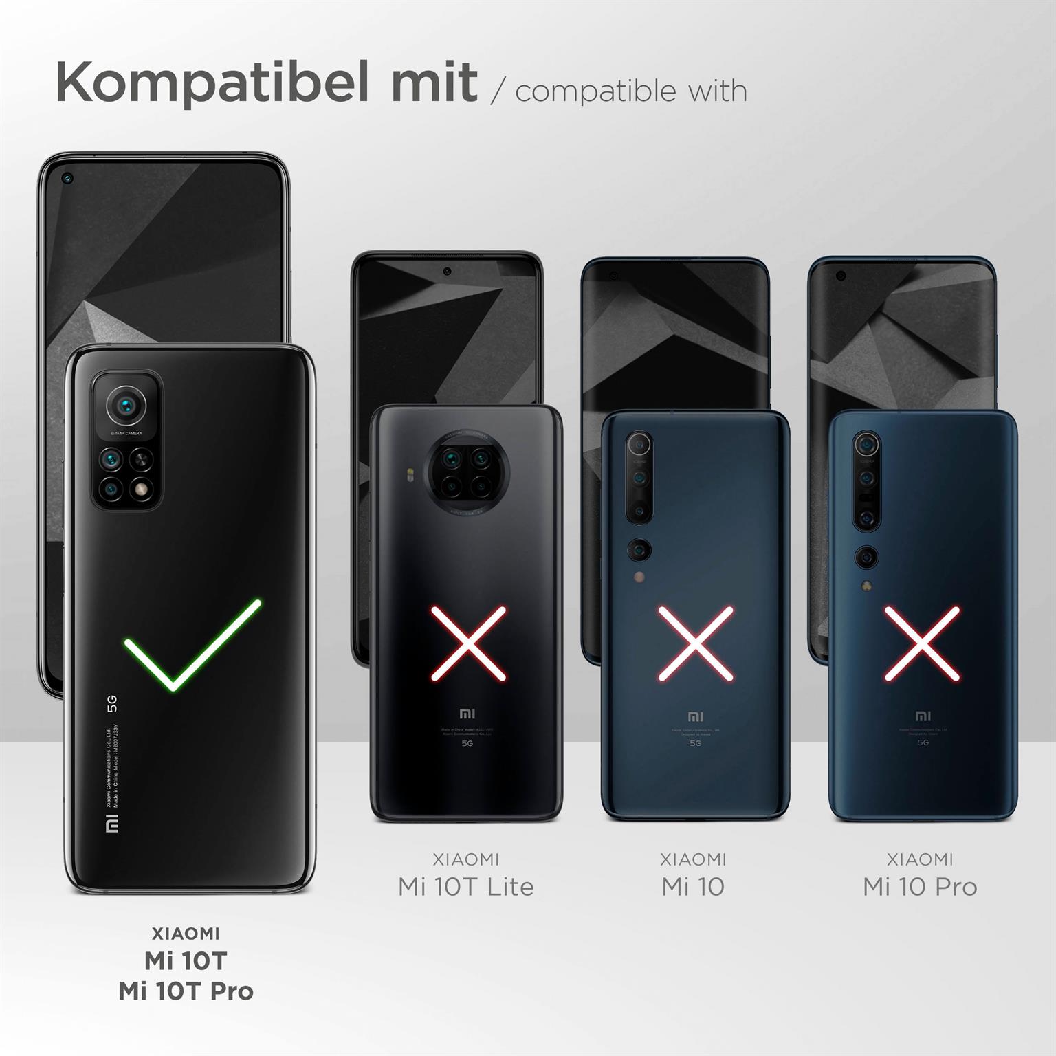 moex Fitness Case für Xiaomi Mi 10T Pro – Handy Armband aus Neopren zum Joggen, Sport Handytasche – Schwarz