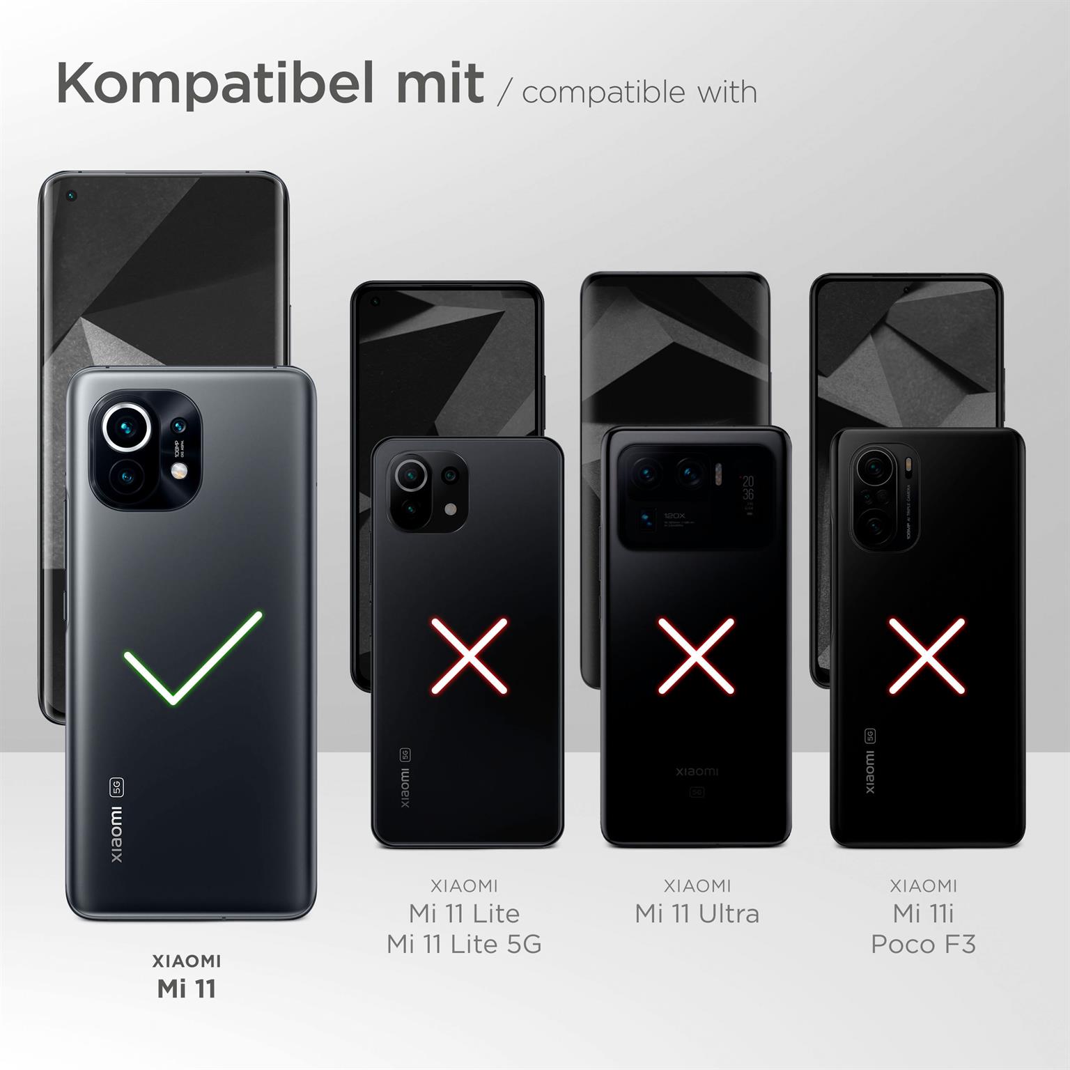 moex FlexProtect Matt für Xiaomi Mi 11 – Anti Reflex Schutzfolie für besten Displayschutz, Matt